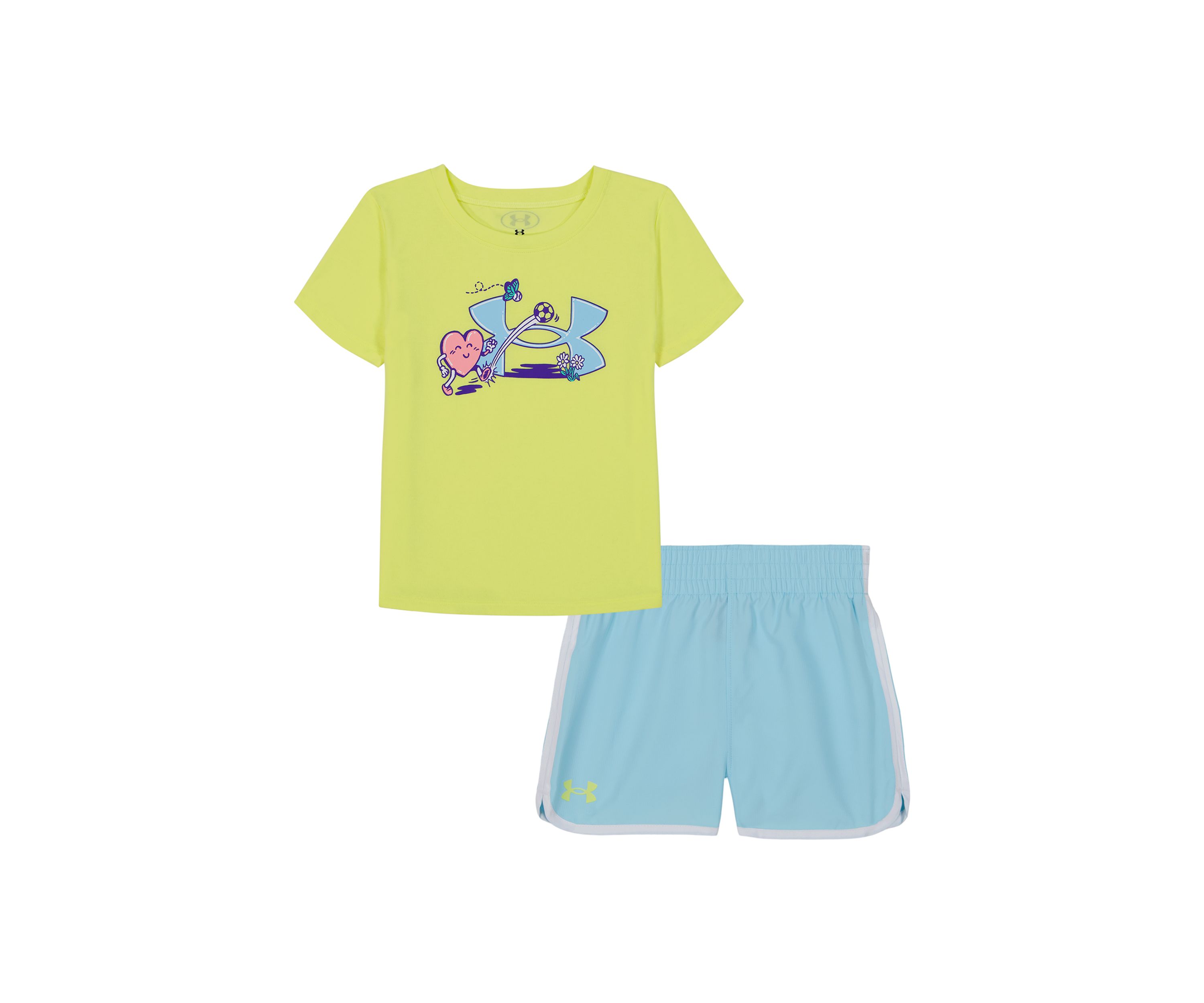 Baby Girls Graphic Logo T-Shirt and Shorts Set