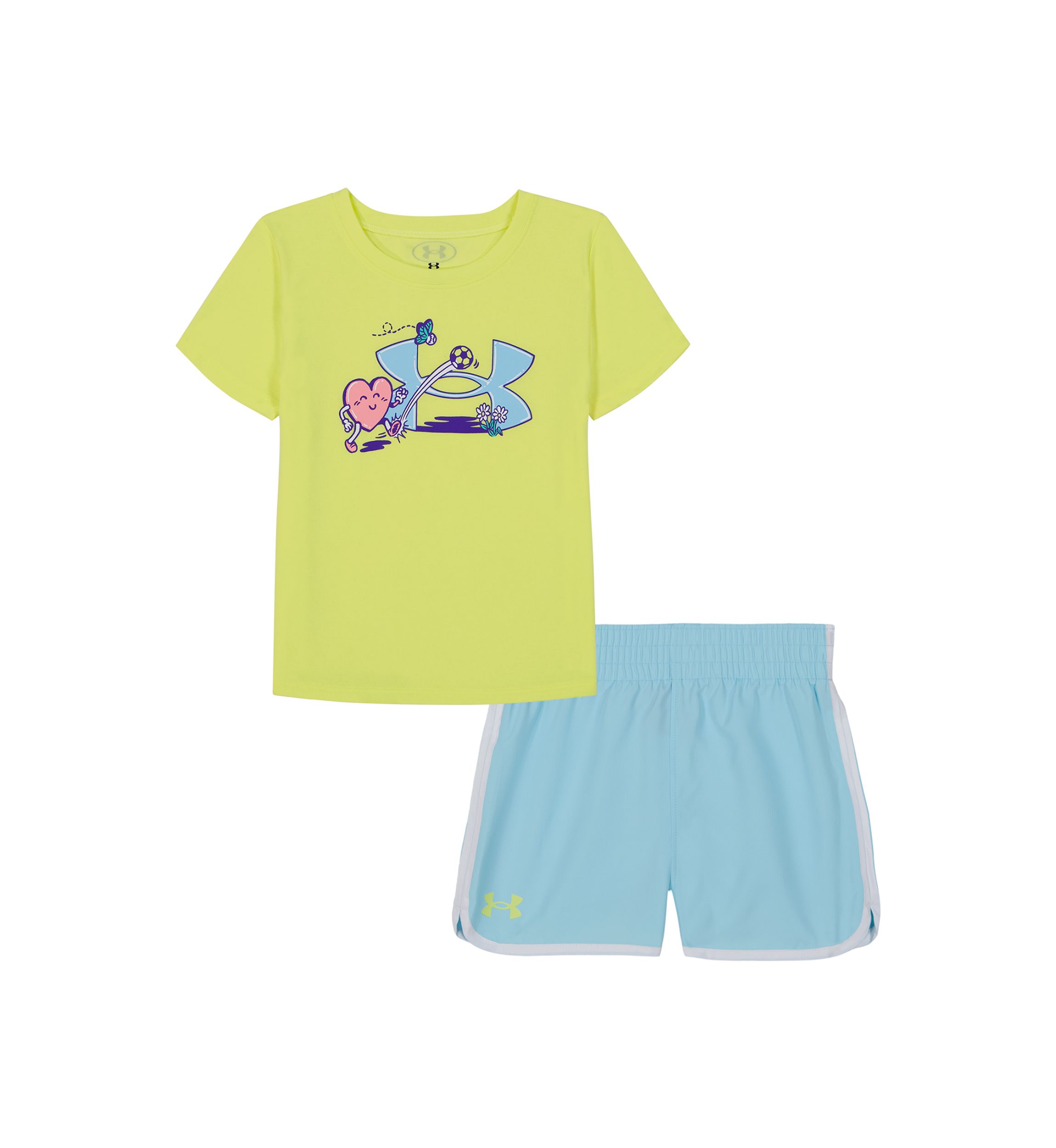Toddler Girls Graphic Logo T-Shirt and Shorts Set