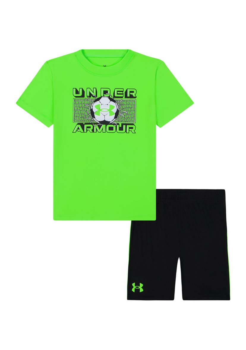 	  Toddler Boys Tech Soccer Graphic Set 