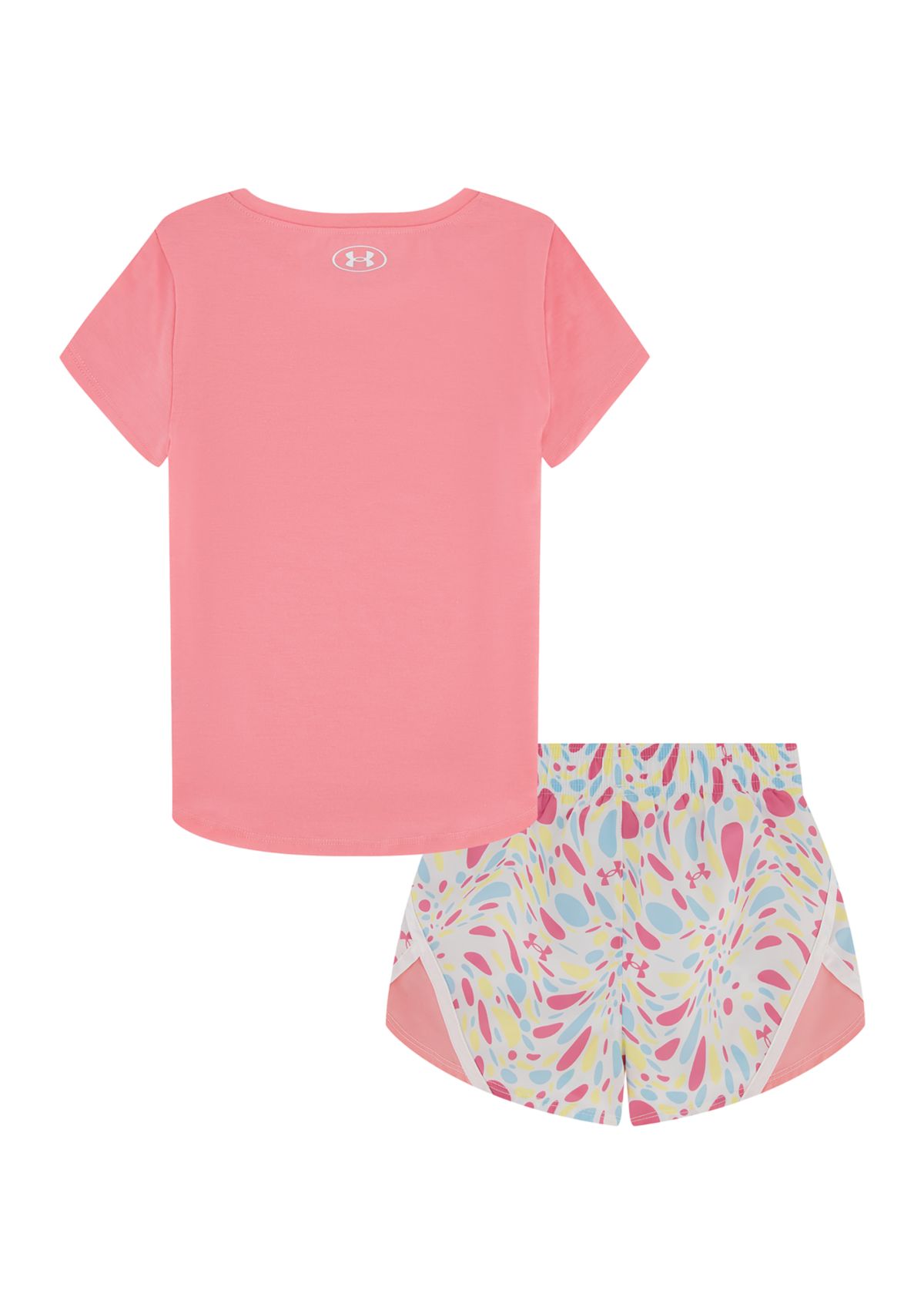 Baby Girls Graphic T-Shirt and Printed Shorts Set