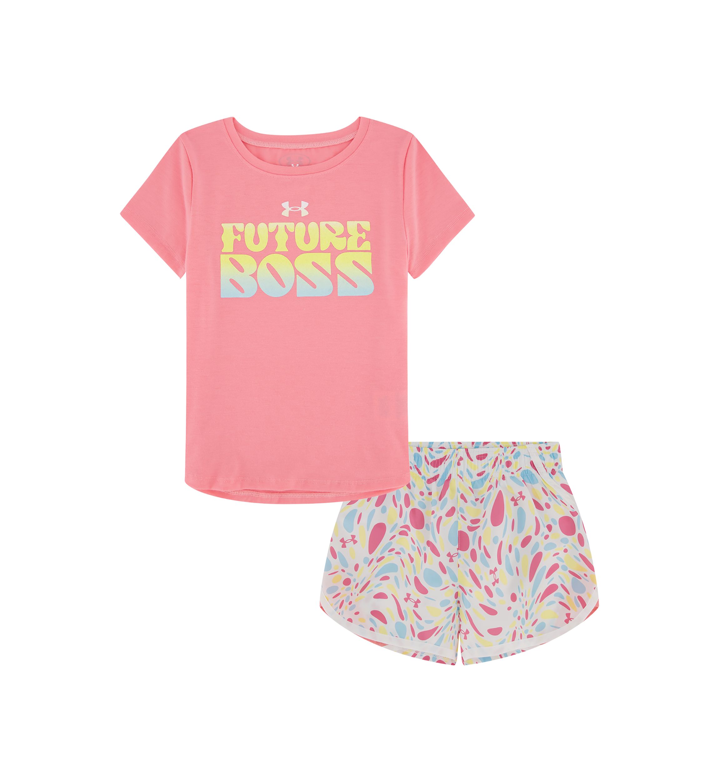 Toddler Girls Future Boss Graphic T-Shirt and Printed Shorts Set