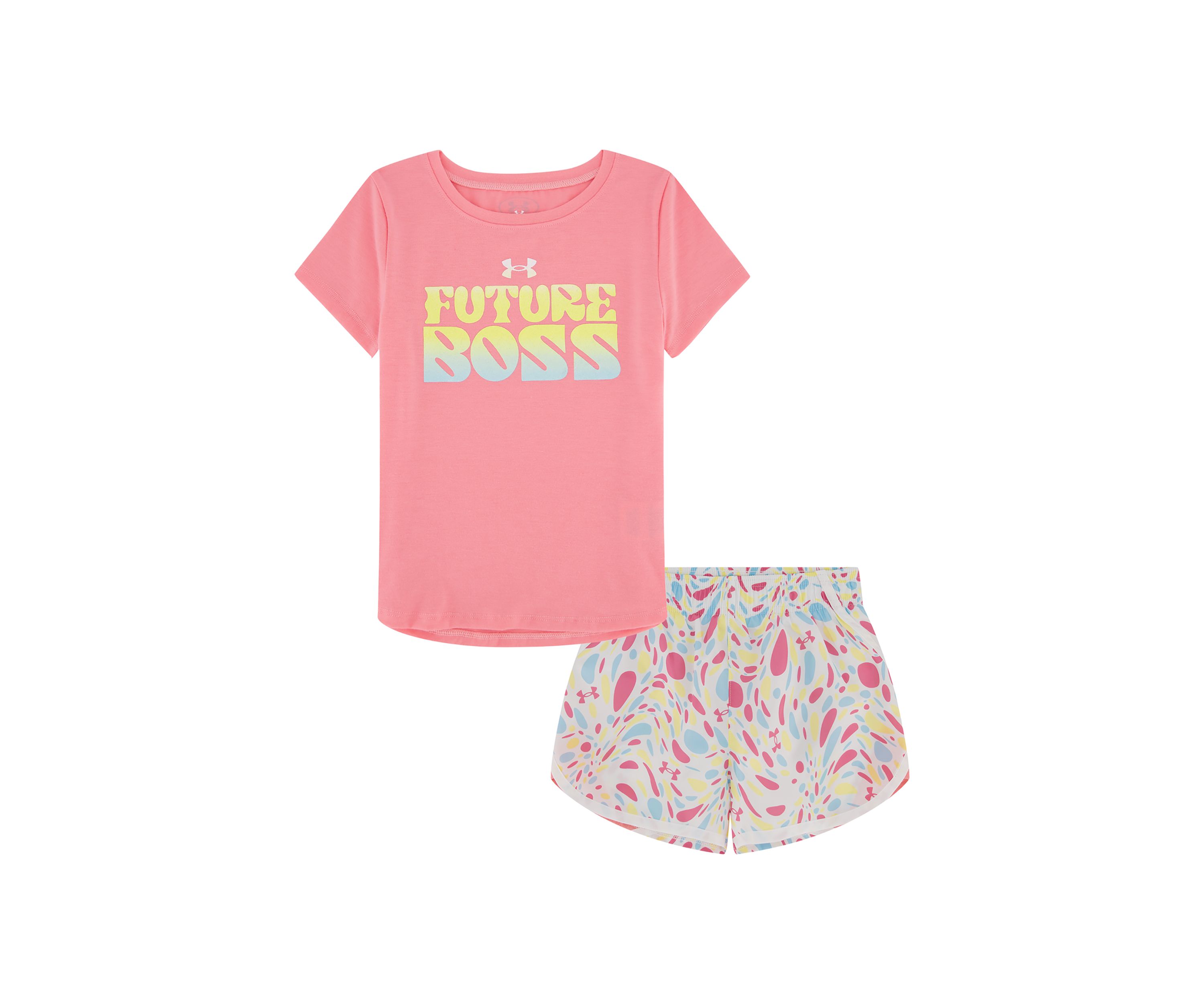 Toddler Girls Future Boss Graphic T-Shirt and Printed Shorts Set
