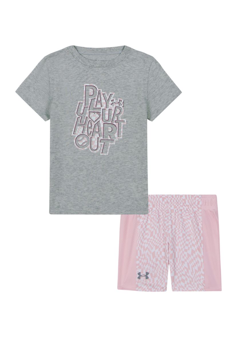Toddler Girls Play Your Heart Out Graphic Set 
