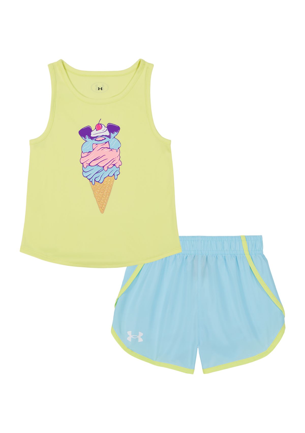 Baby Girls Ice Cream Tank Top and Shorts Set
