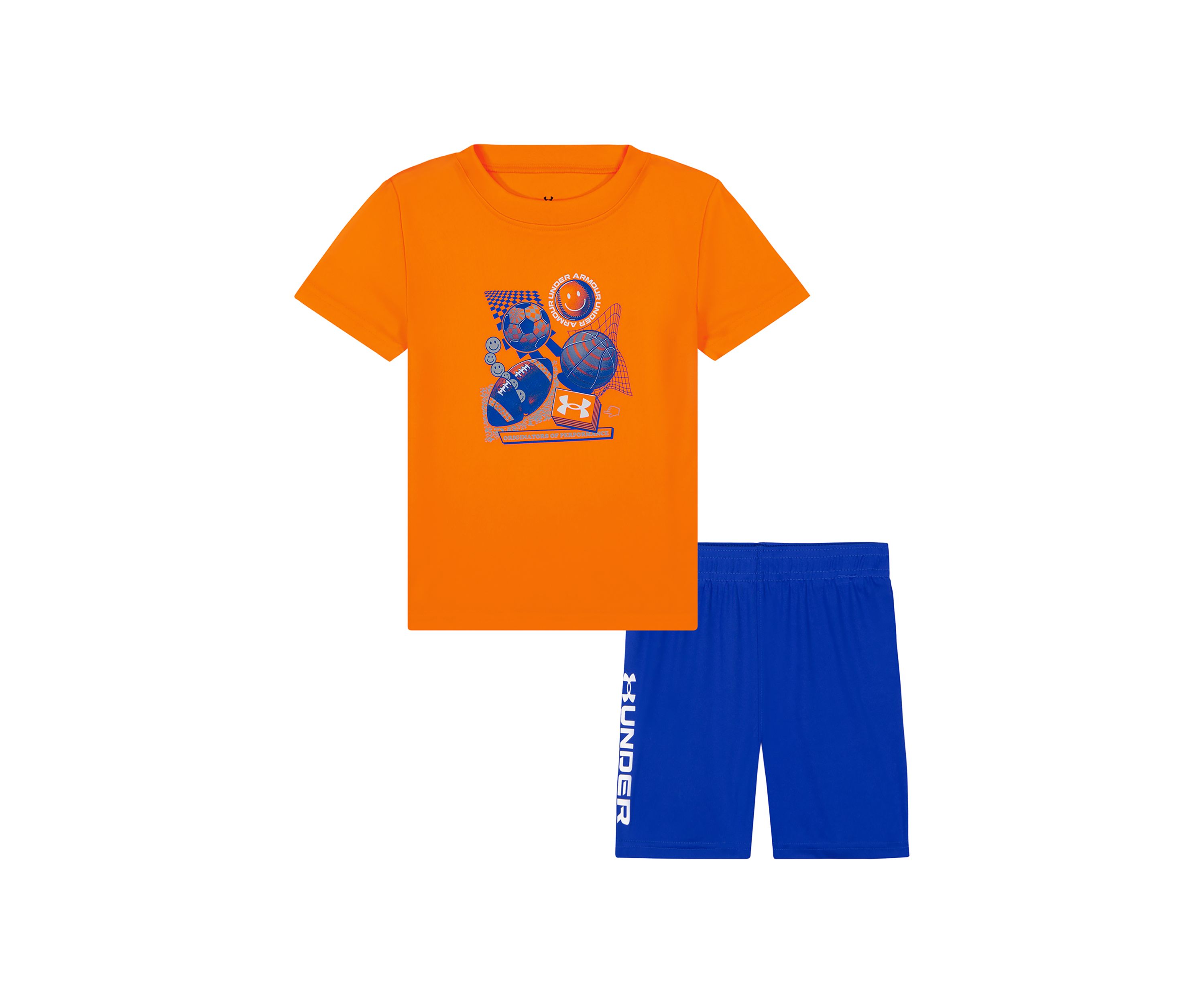 Toddler Boys Tech Sports Graphic T-Shirt and Shorts Set