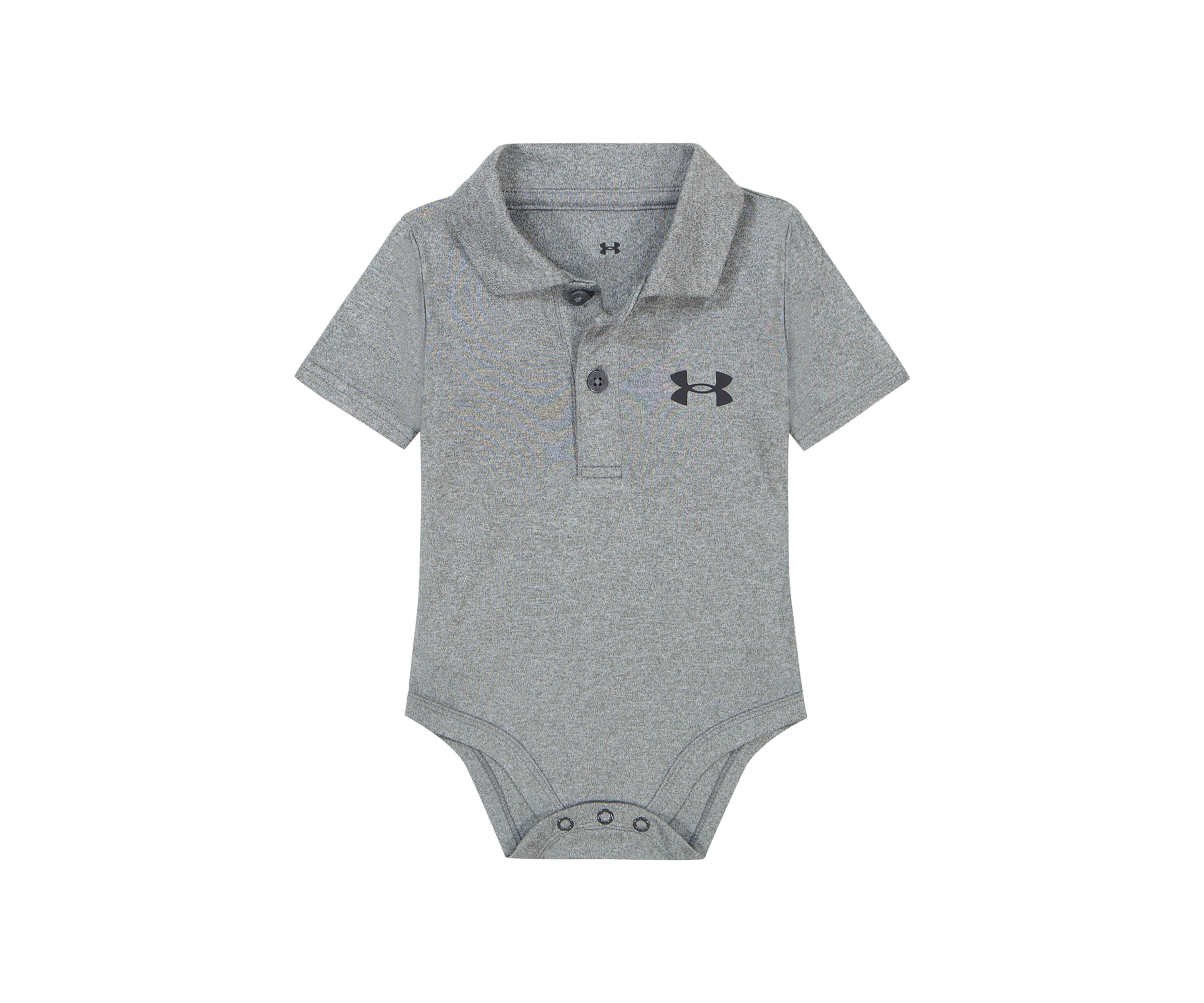 Baby Boys Solid Polo Bodysuit