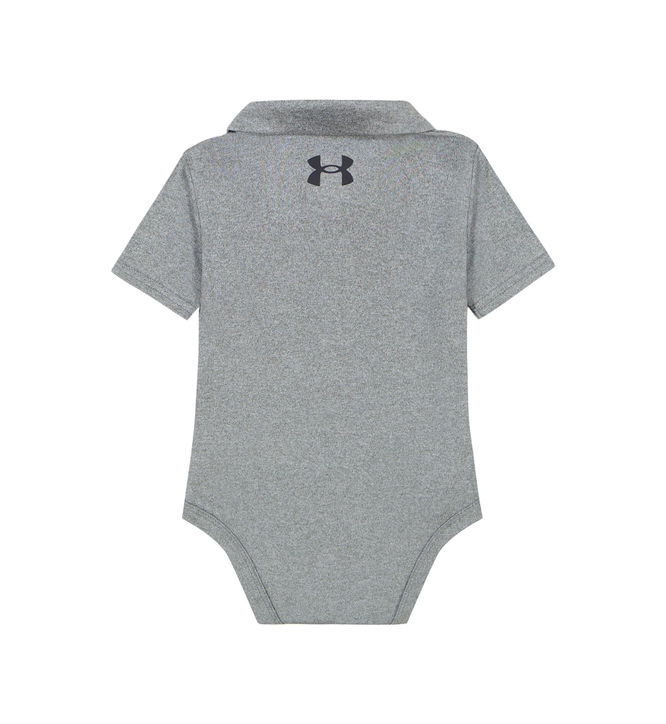 Baby Boys Solid Polo Bodysuit