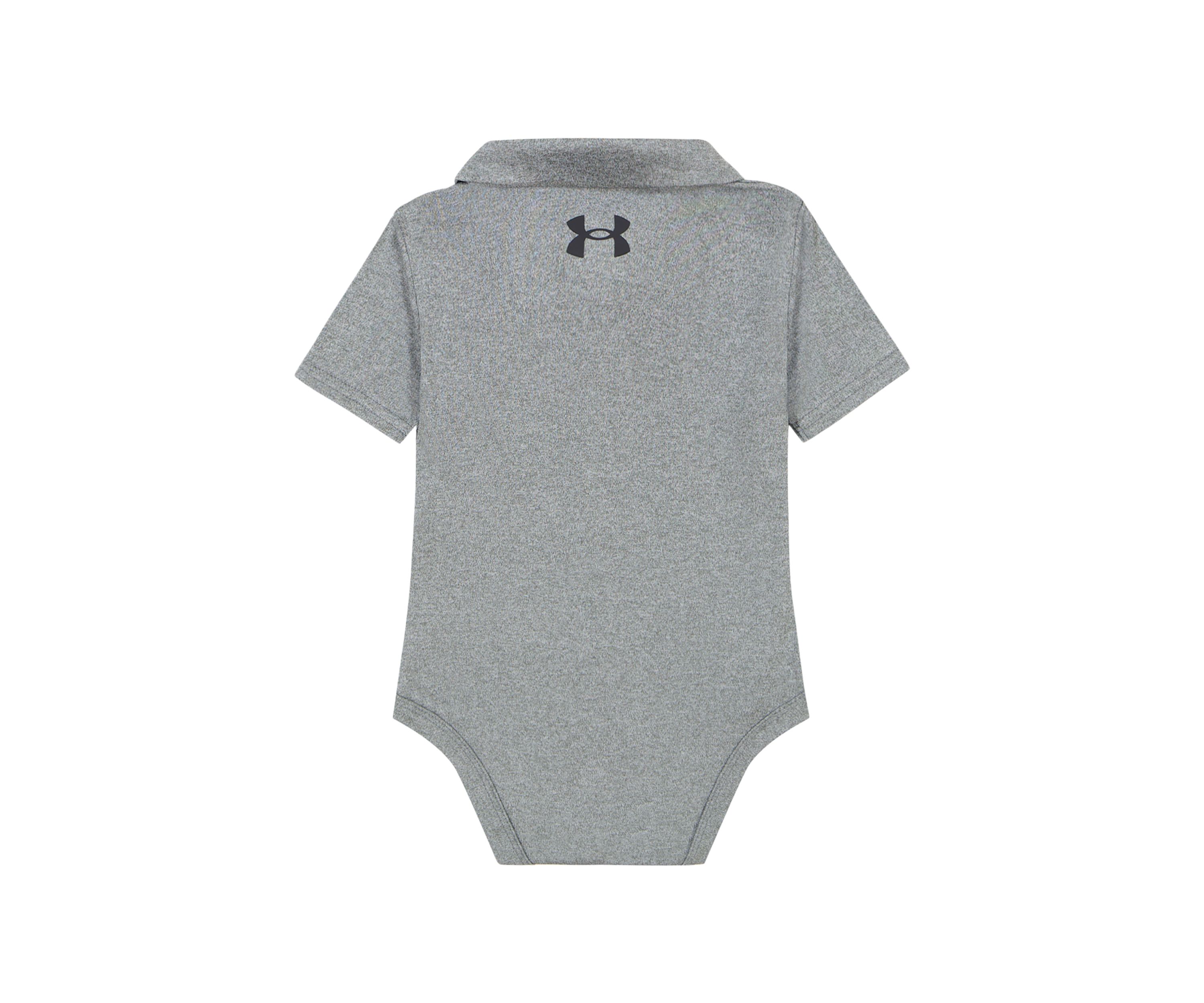 Baby Boys Solid Polo Bodysuit