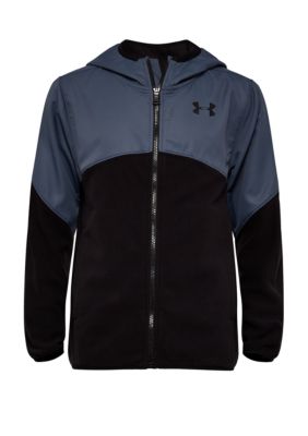 Under Armour® Toddler Boys Heathered North Rim Micro Fleece Hooded Jacket
