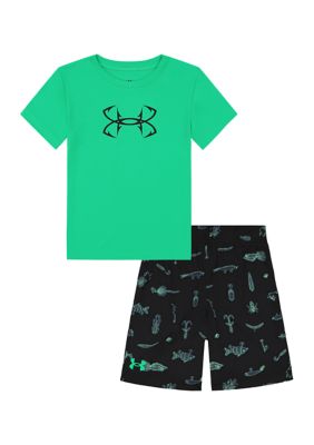 Under Armour ColdGear Armour Printed Leggings - Boy's