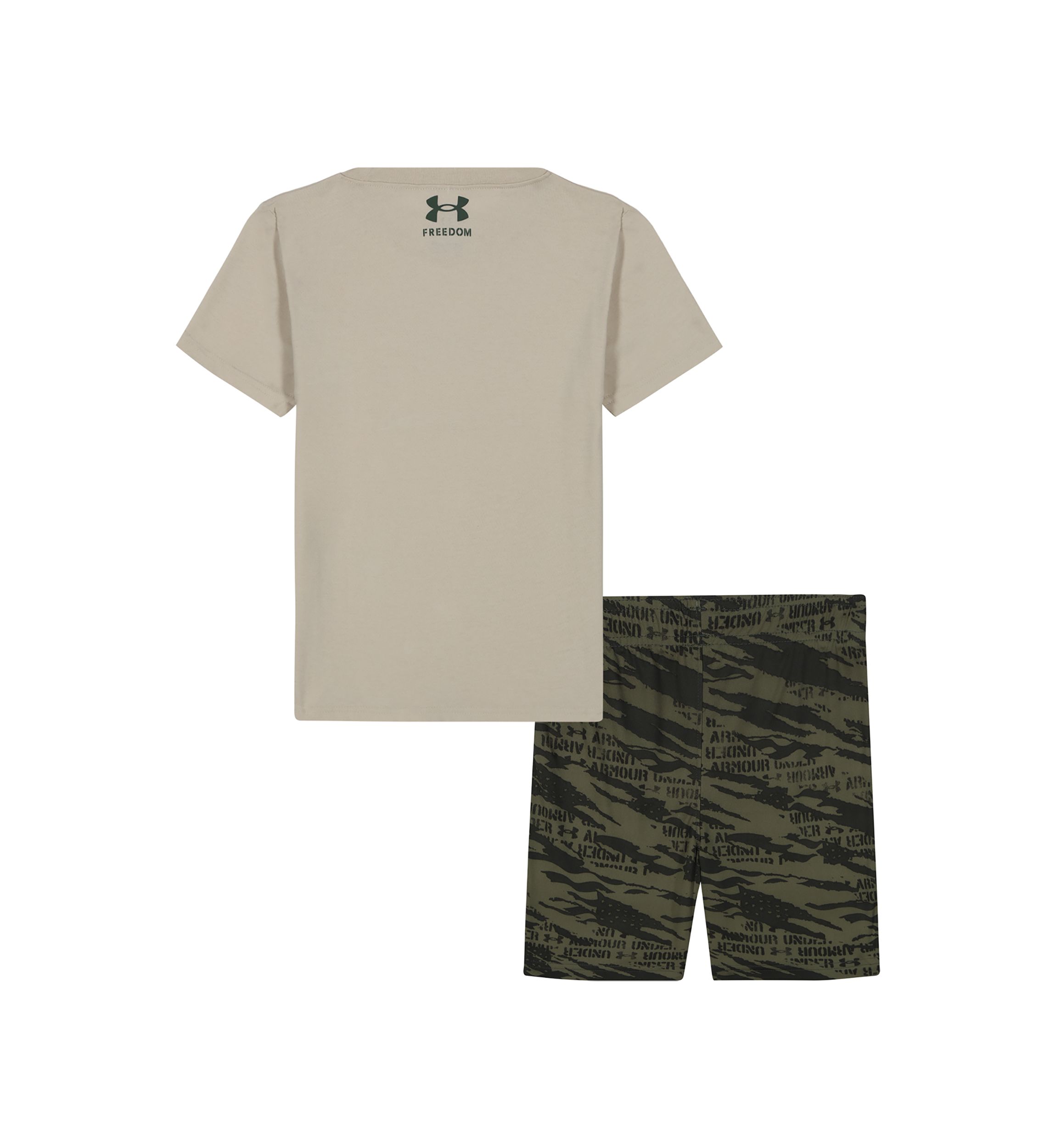 Baby Boys Flag Camo Graphic T-Shirt and Printed Shorts Set