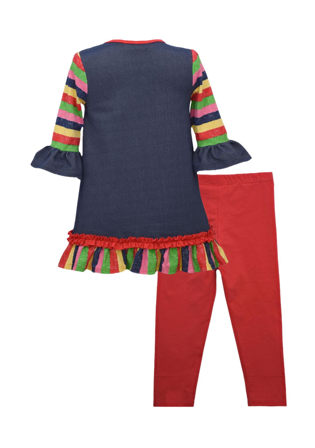 Toddler Girls Crayon Appliqué Top and Leggings Set