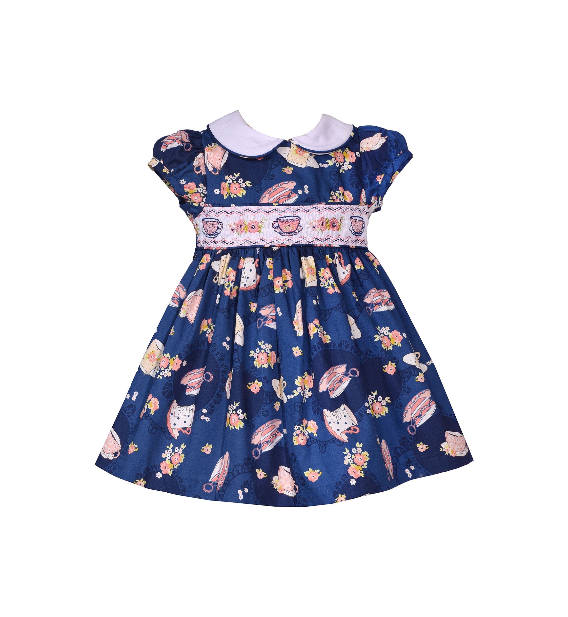 Toddler Girls Tea Party Smocked Dress