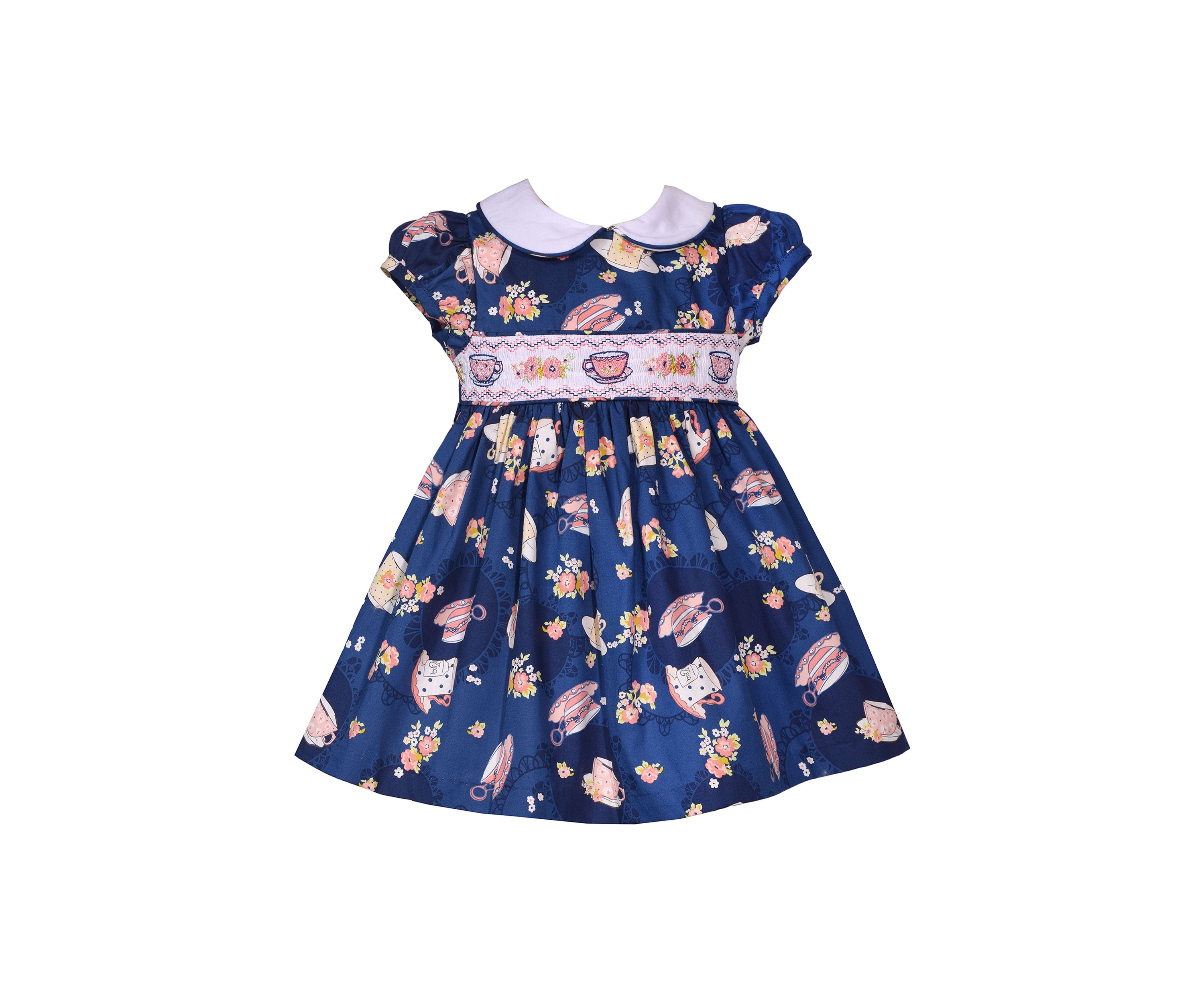 Toddler Girls Tea Party Smocked Dress