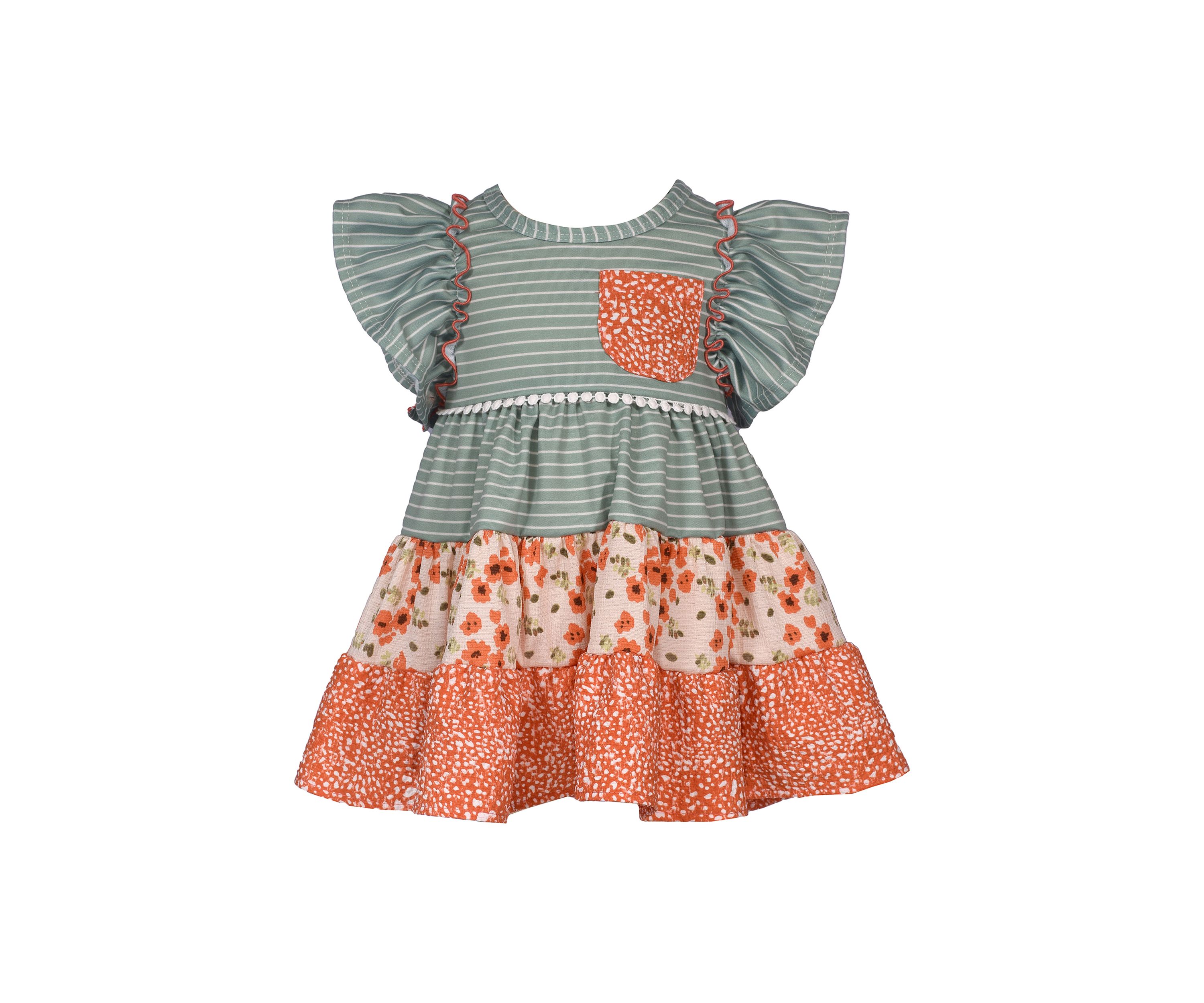 Toddler Girls Mash Up Printed Dress