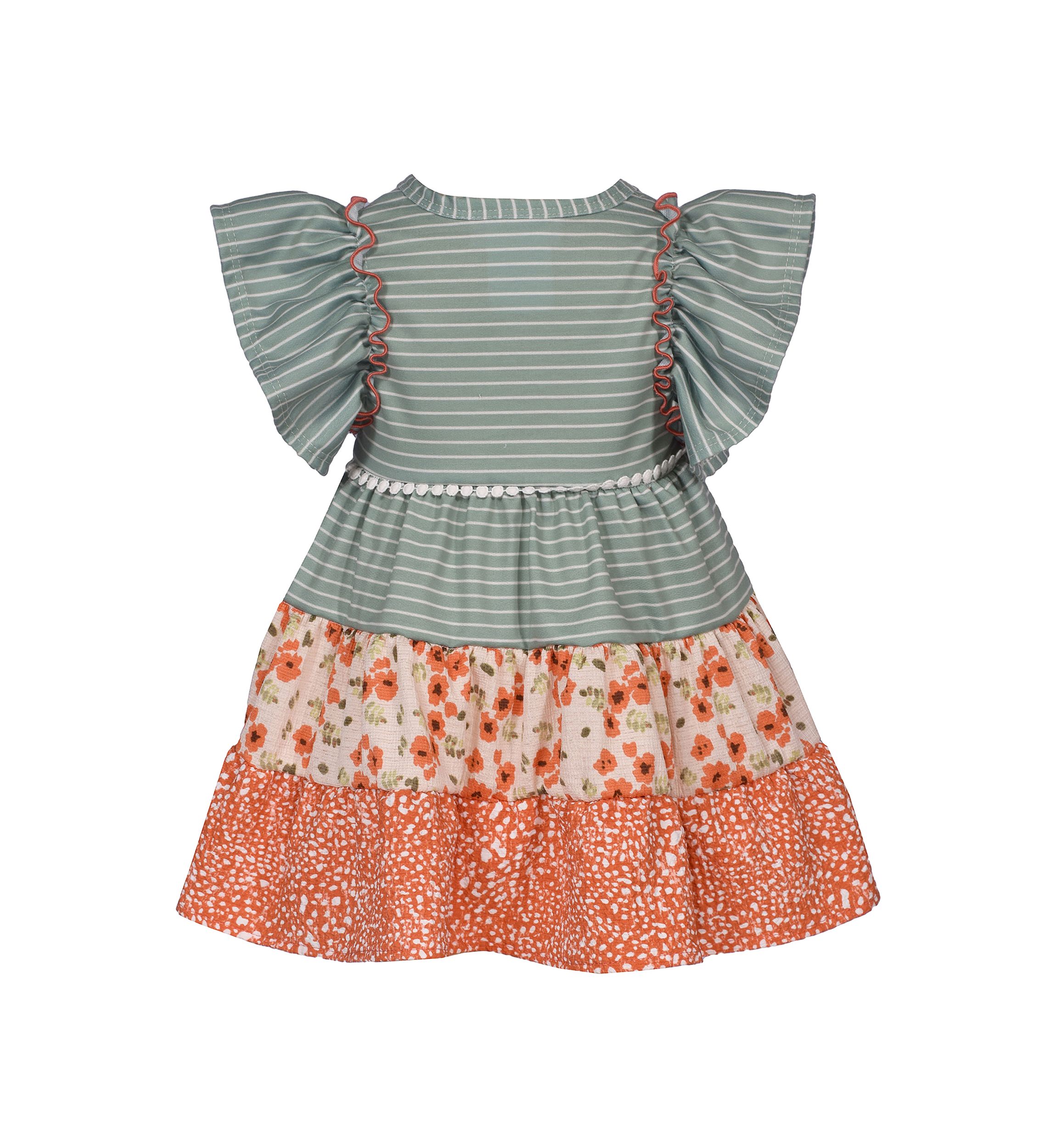 Toddler Girls Mash Up Printed Dress