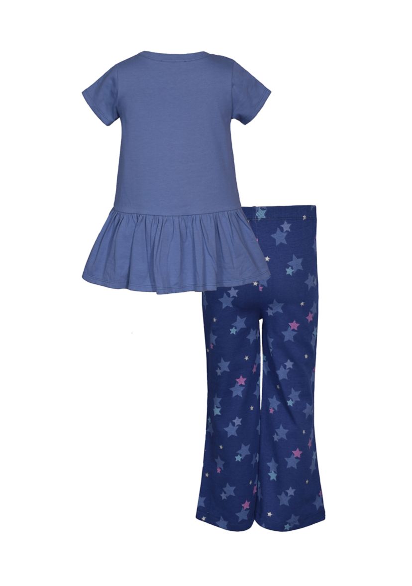 Toddler Girls Short Sleeve Unicorn T-Shirt and Leggings Set