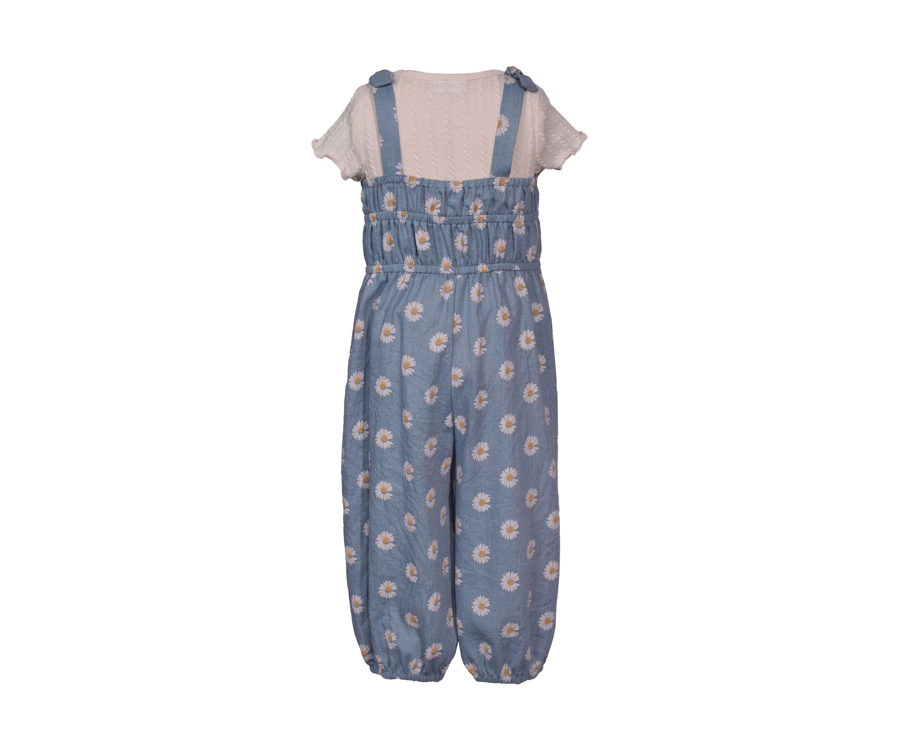 Toddler Girls 2 Piece Daisy Jumpsuit