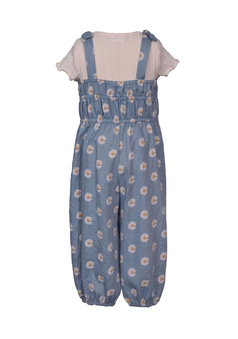 Toddler Girls 2 Piece Daisy Jumpsuit