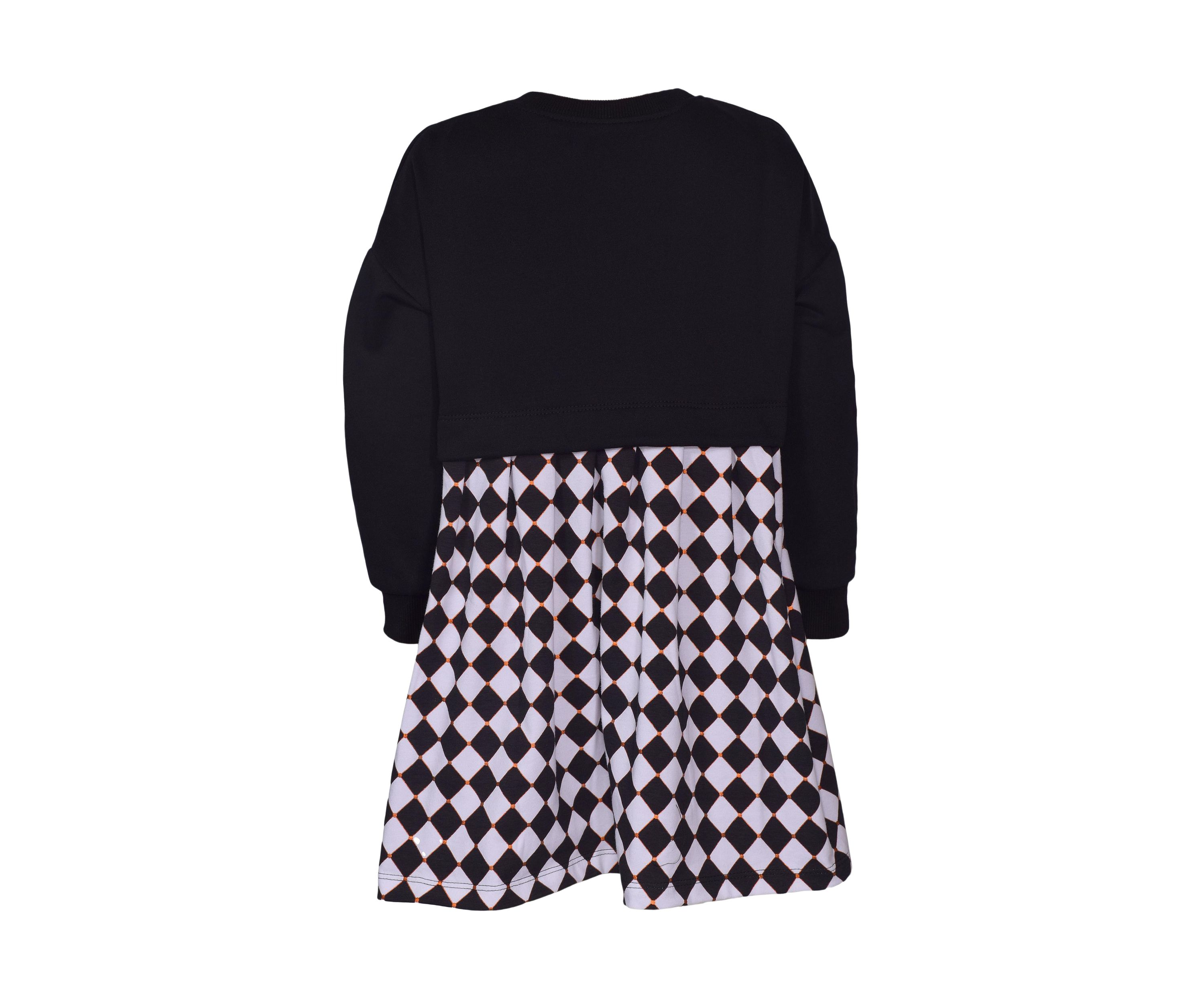 Toddler Girls Long Sleeve Pumpkin Dress