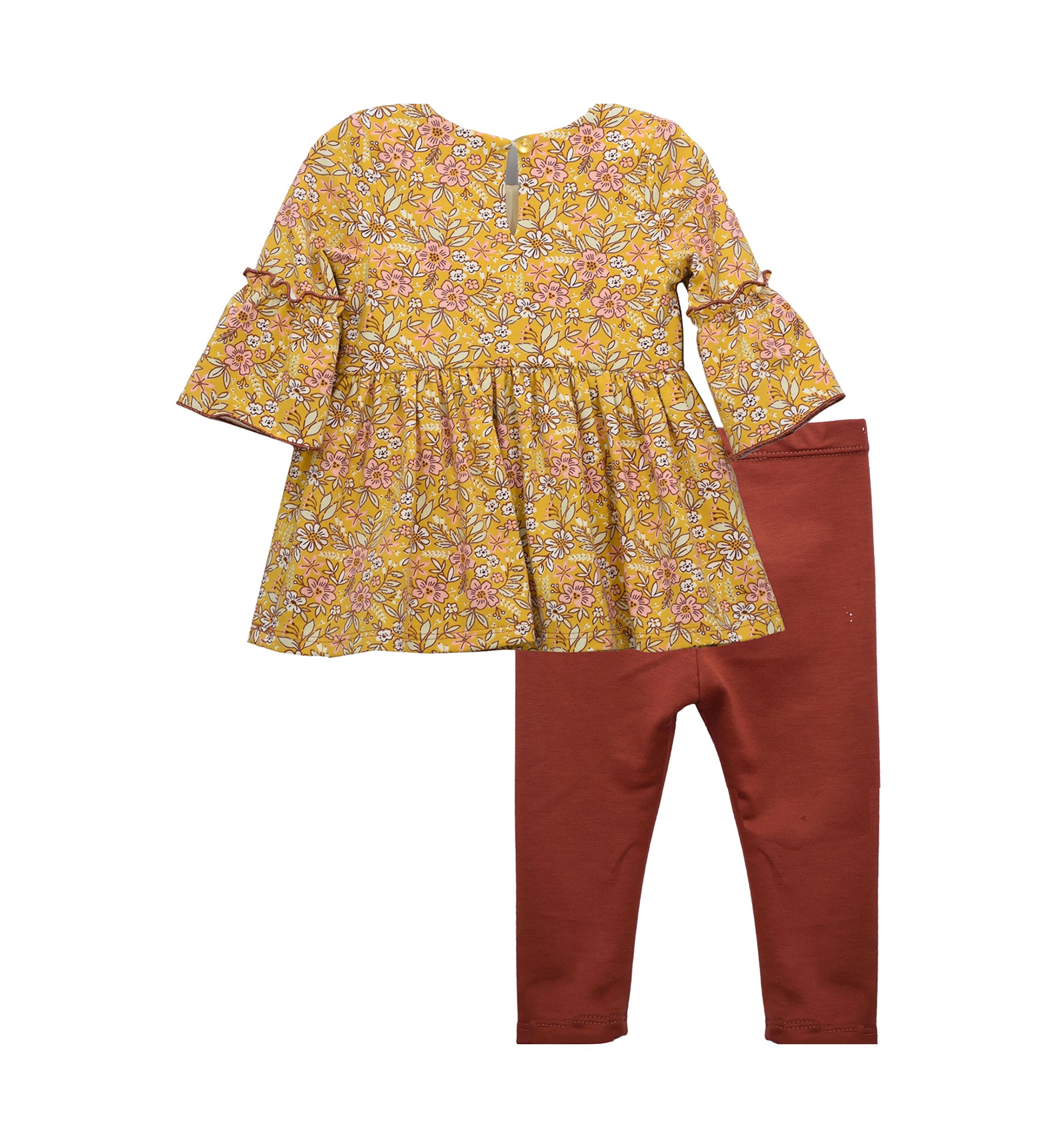 Baby Girls   Floral Set with Headband 