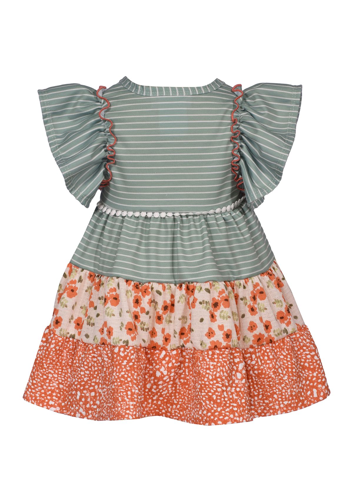 Baby Girls Mash Up Printed Dress
