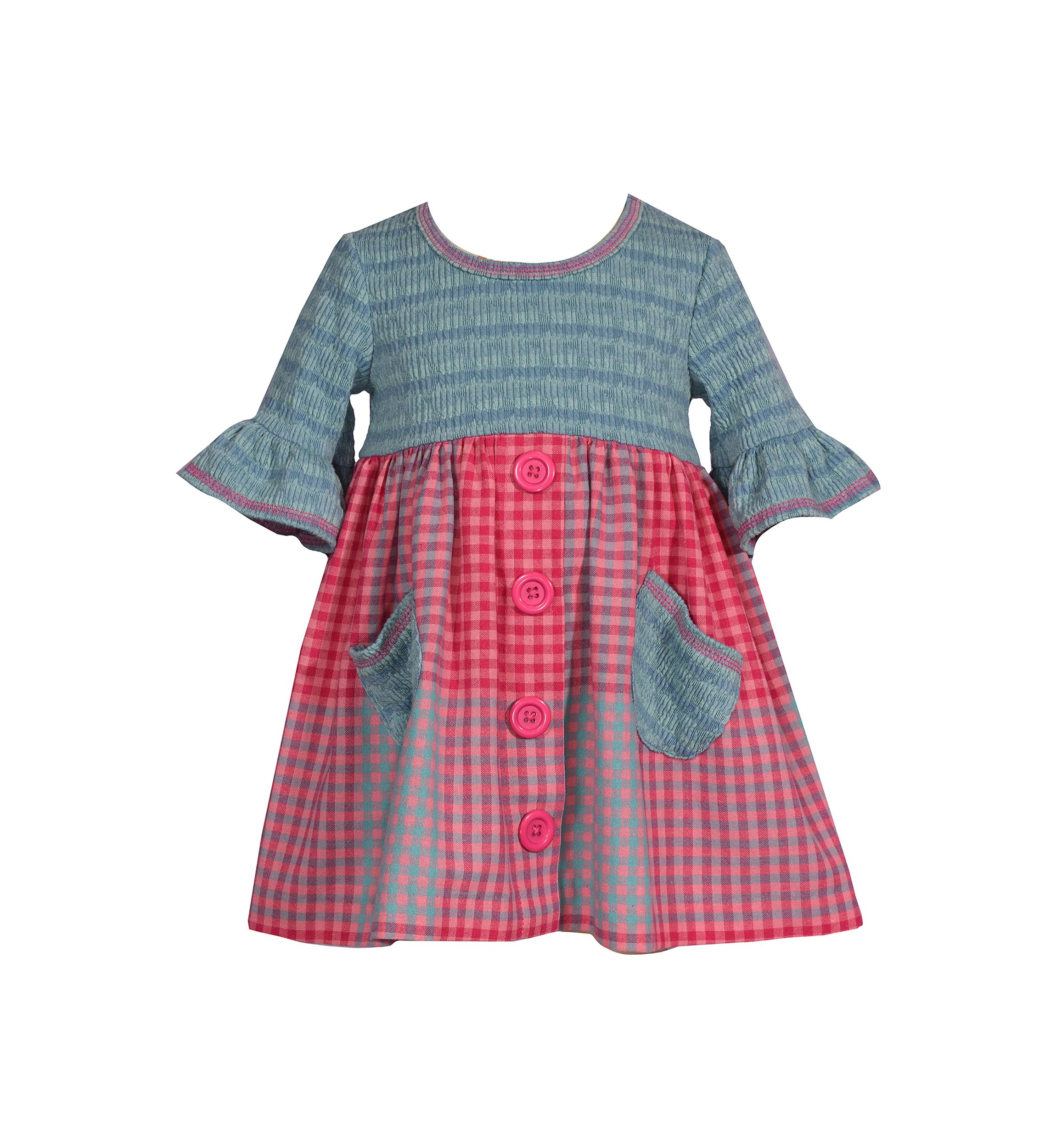 Baby Girls Printed Pocket Dress