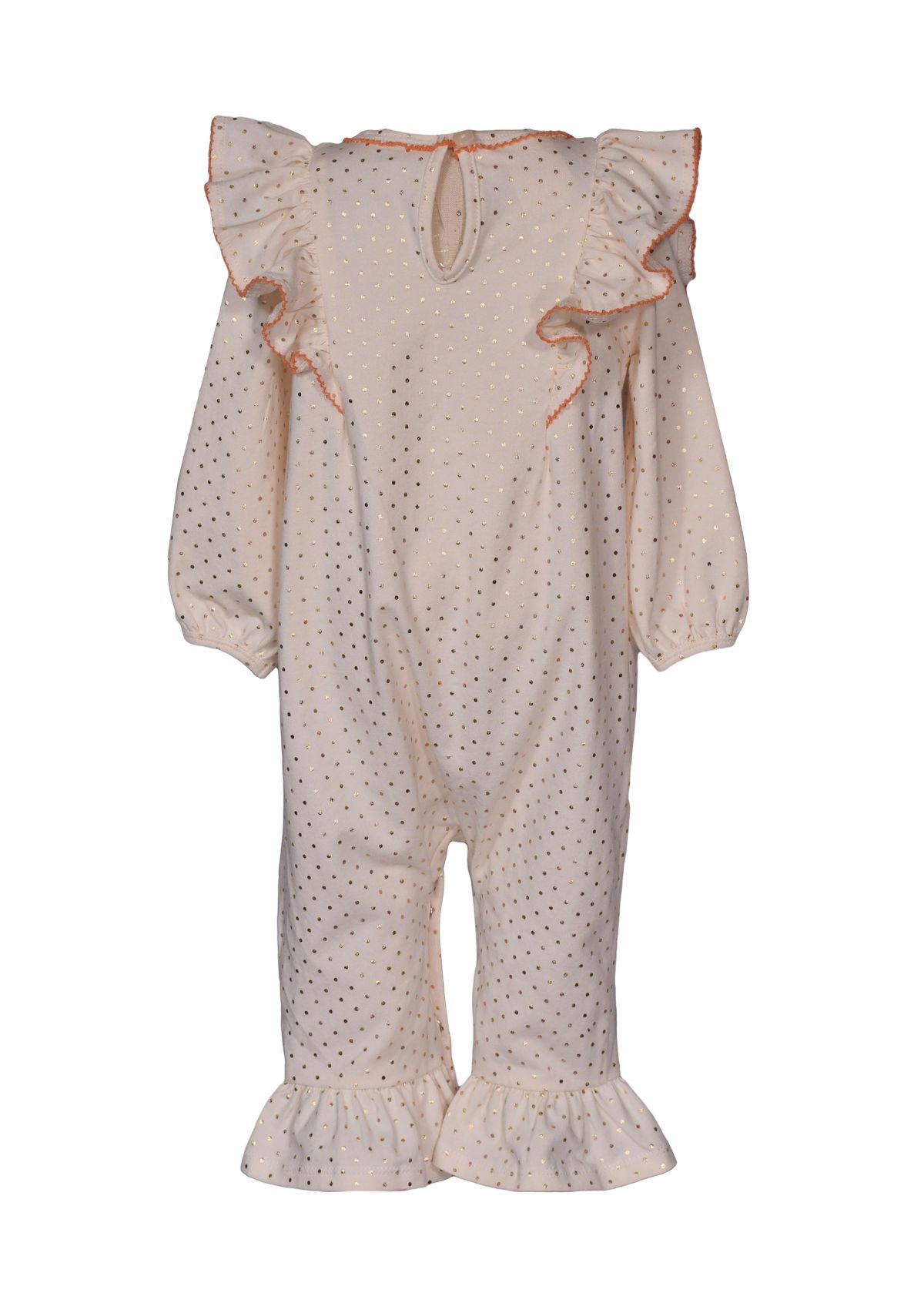 Baby Girls Pumpkin Coveralls