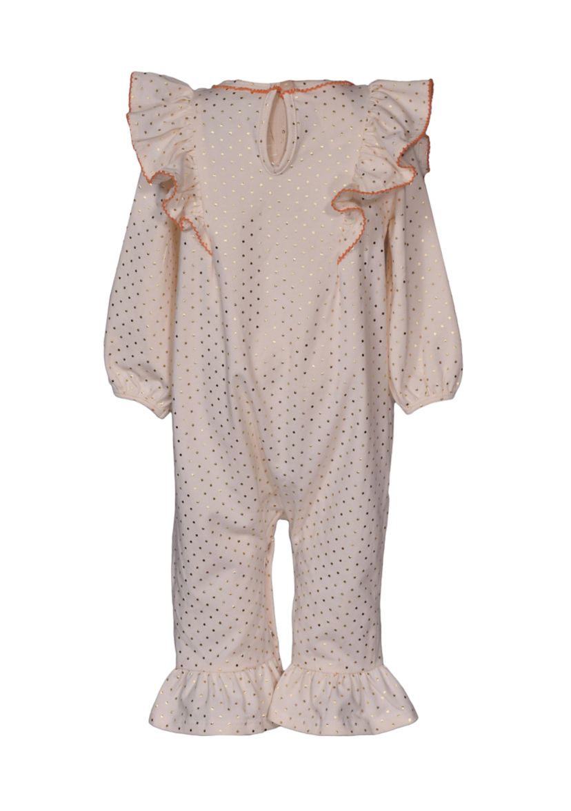 Baby Girls Pumpkin Coveralls
