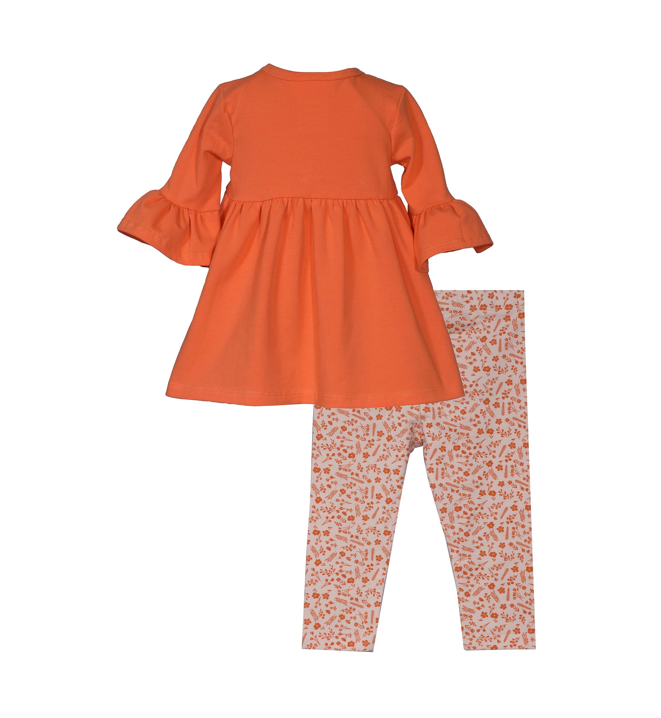 Toddler Girls Triple Pumpkin Top and Leggings Set