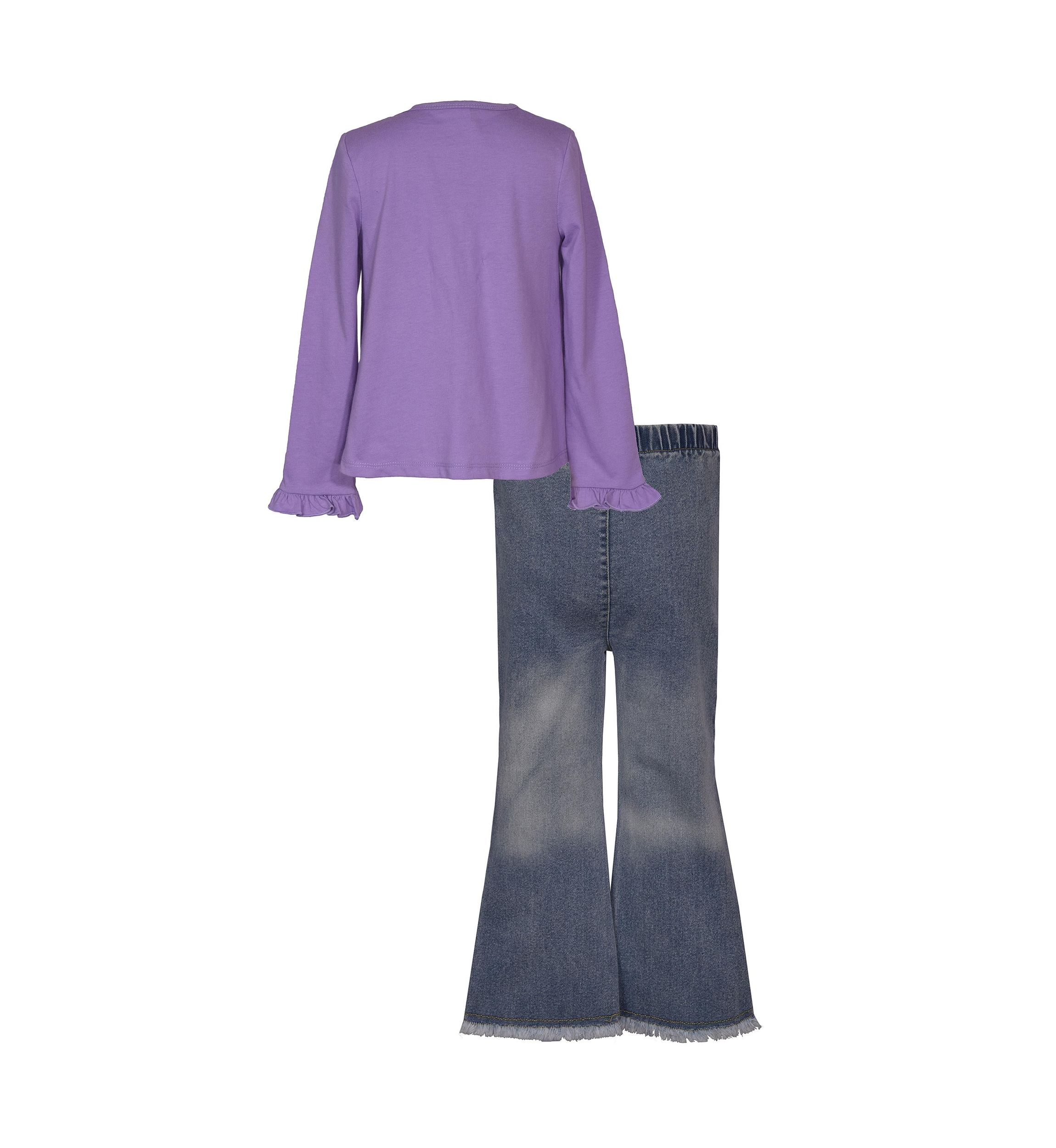 Baby Girls Cowboy Boot Graphic Top and Pants Set