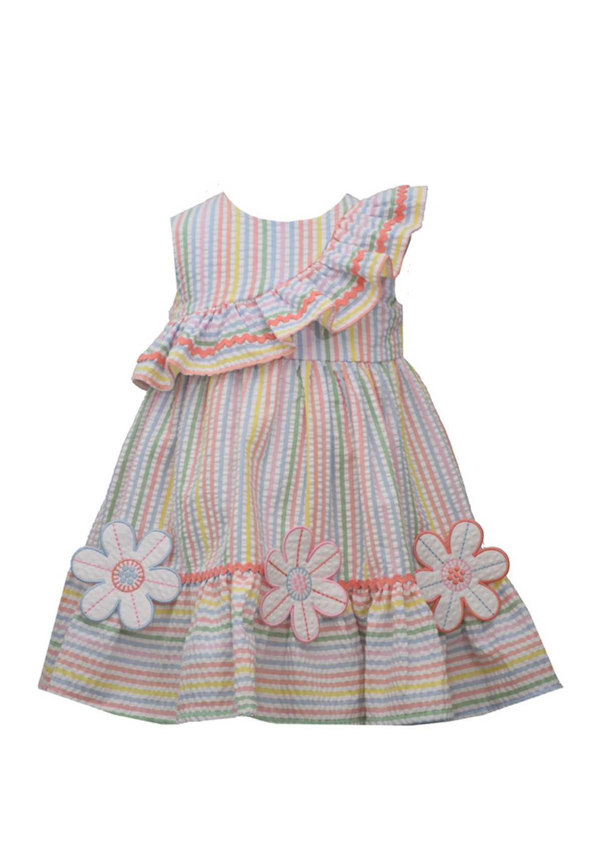 Baby Girls Multi Striped Seersucker Sundress 