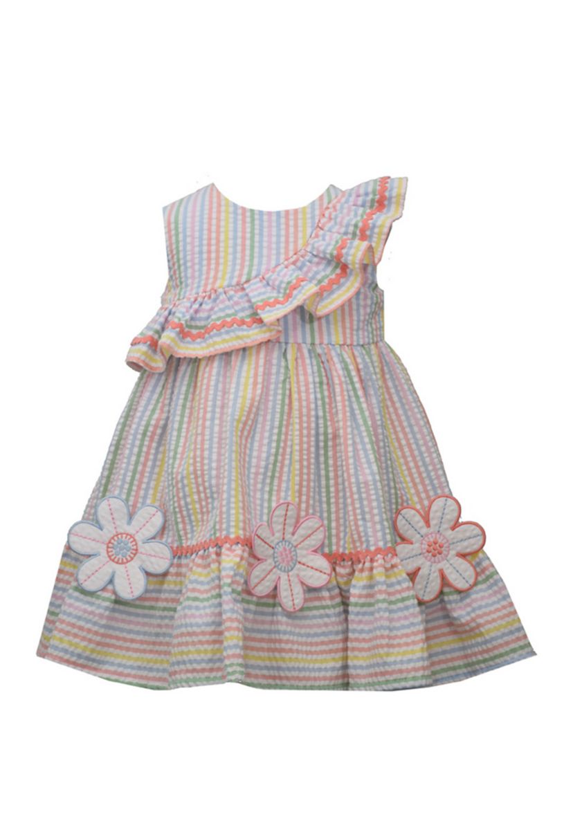 Baby Girls Multi Striped Seersucker Sundress 