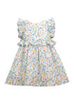 Baby Girls Sleeveless Floral Dress 