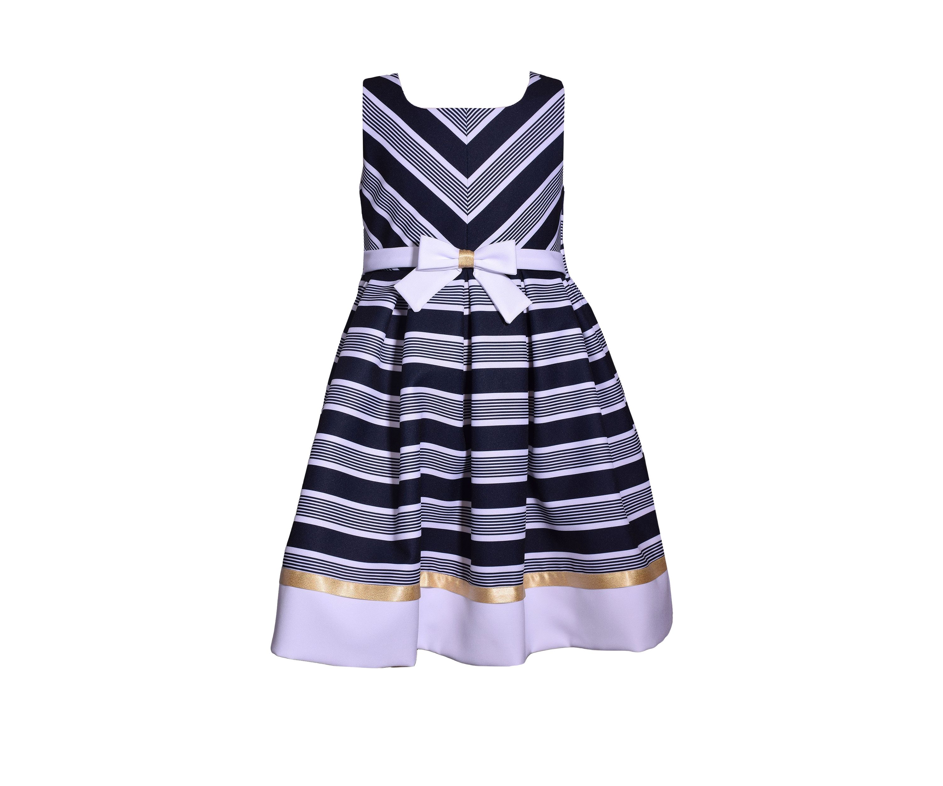 Toddler Girls Nautical Stripe Dress