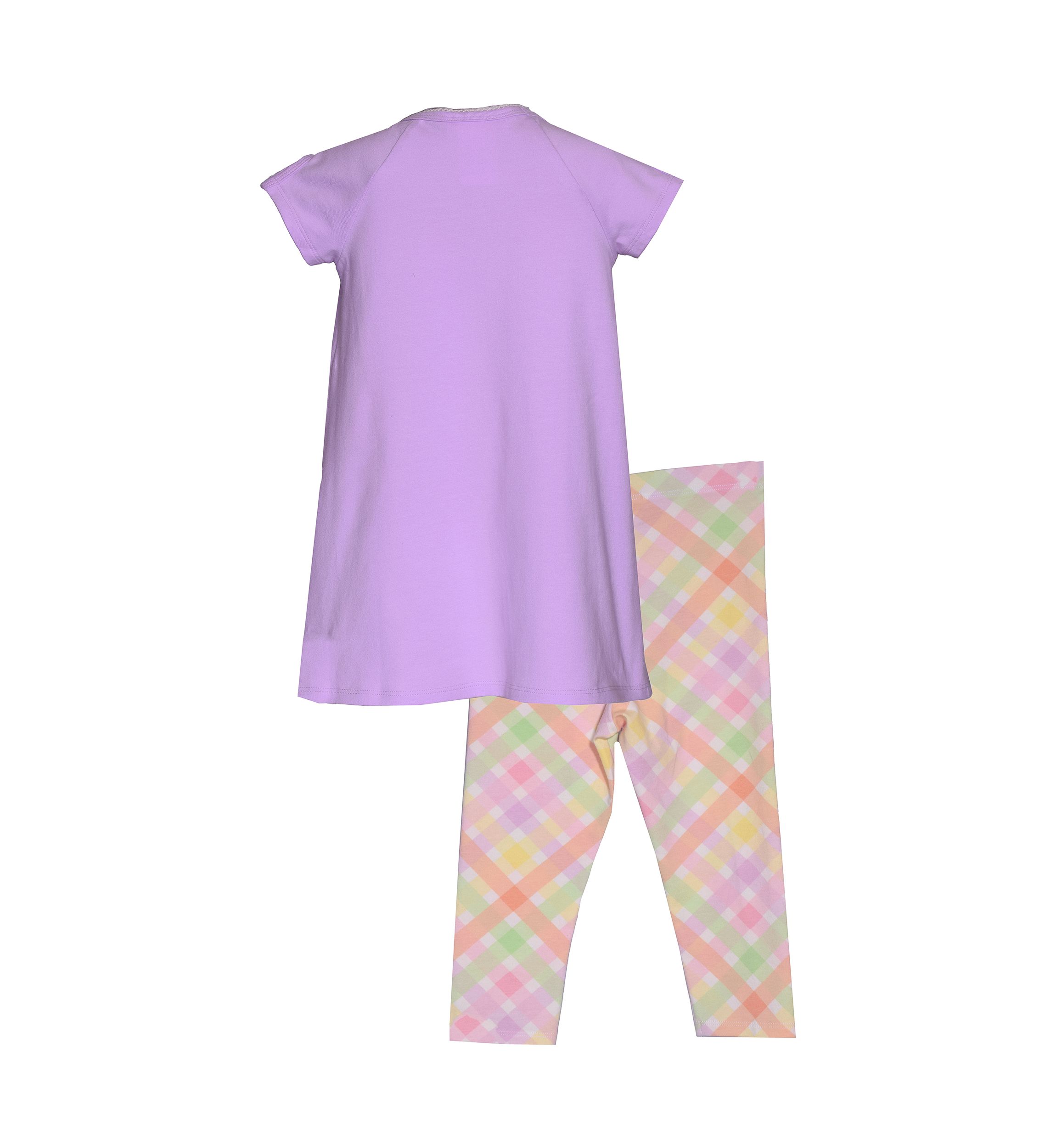 Toddler Girls Bunny Appliqué Top and Leggings Set
