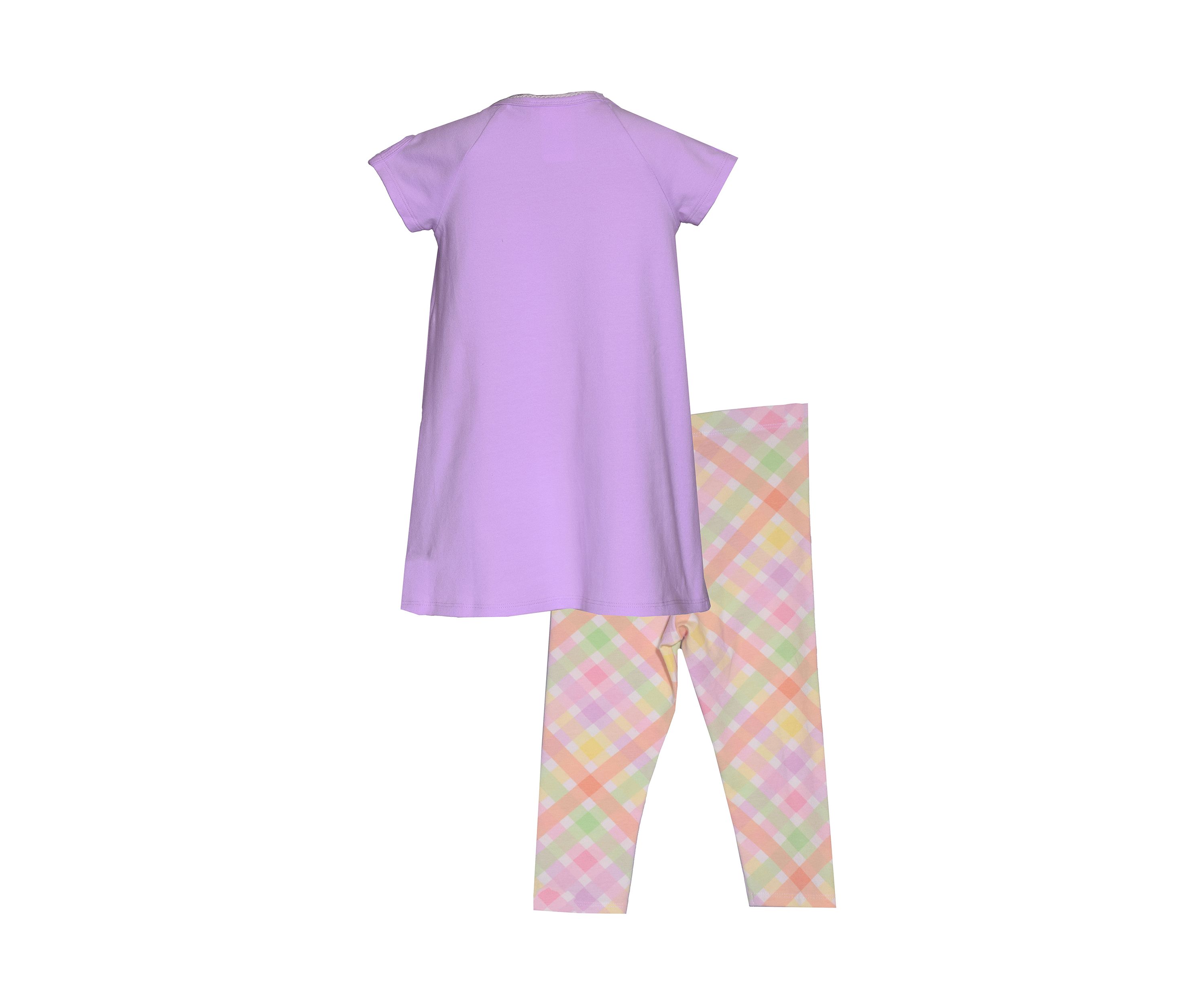 Toddler Girls Bunny Appliqué Top and Leggings Set