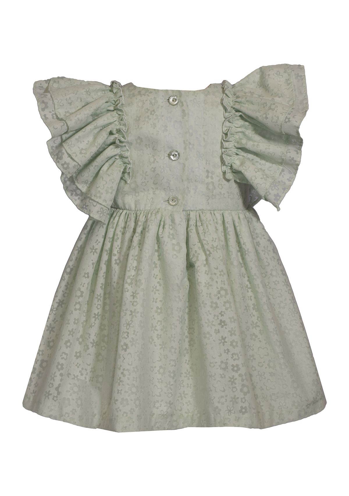 Toddler Girls Burnout Flutter Sleeve Dress