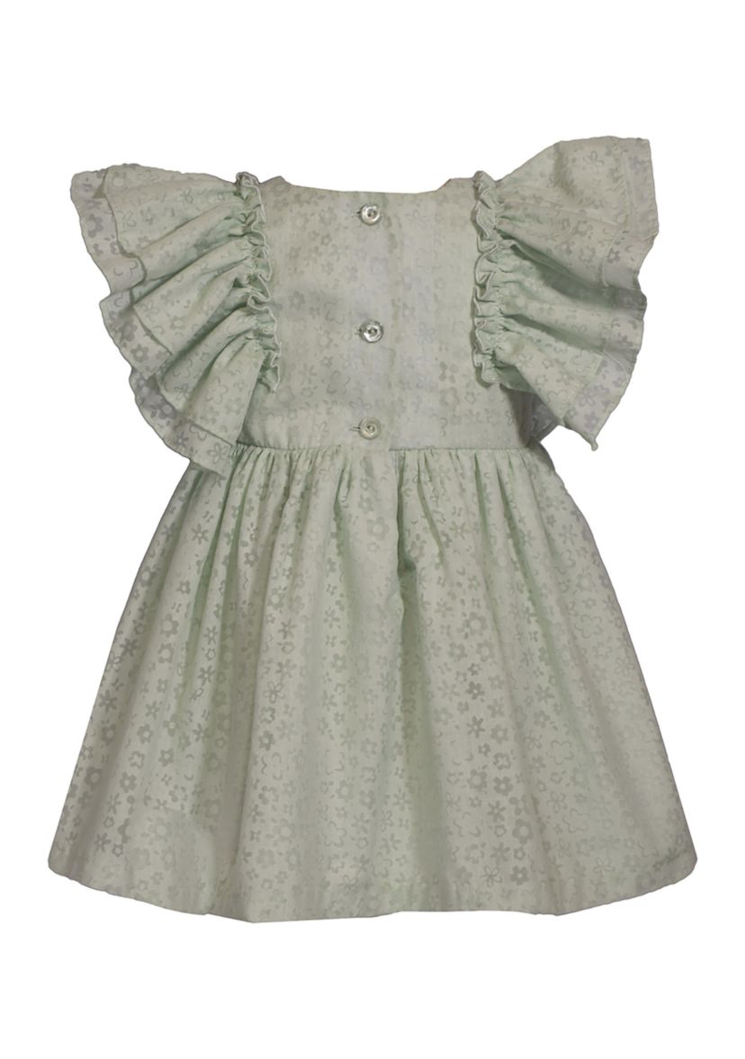 Toddler Girls Burnout Flutter Sleeve Dress