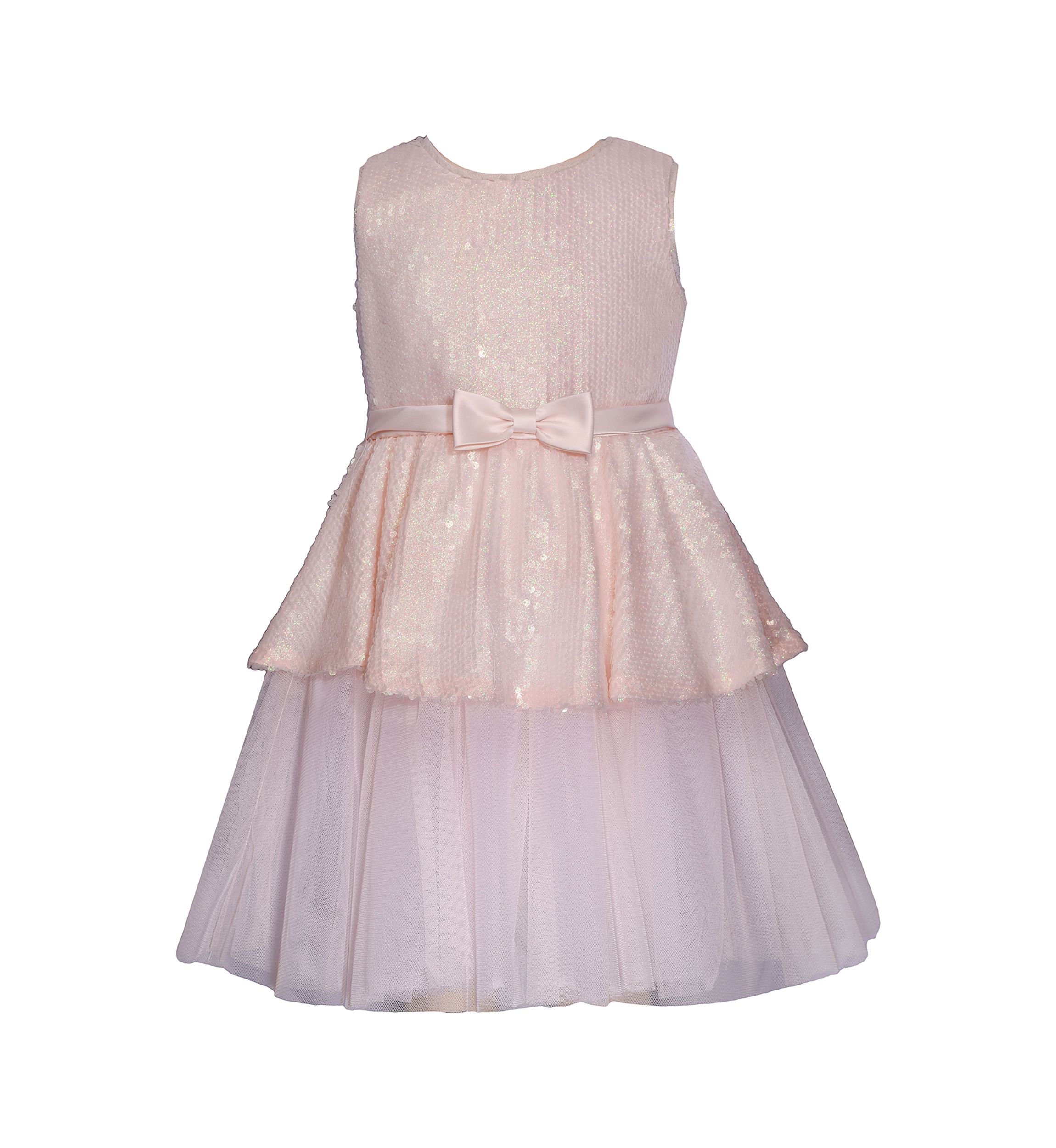 Toddler Girls Sequin Peplum Dress