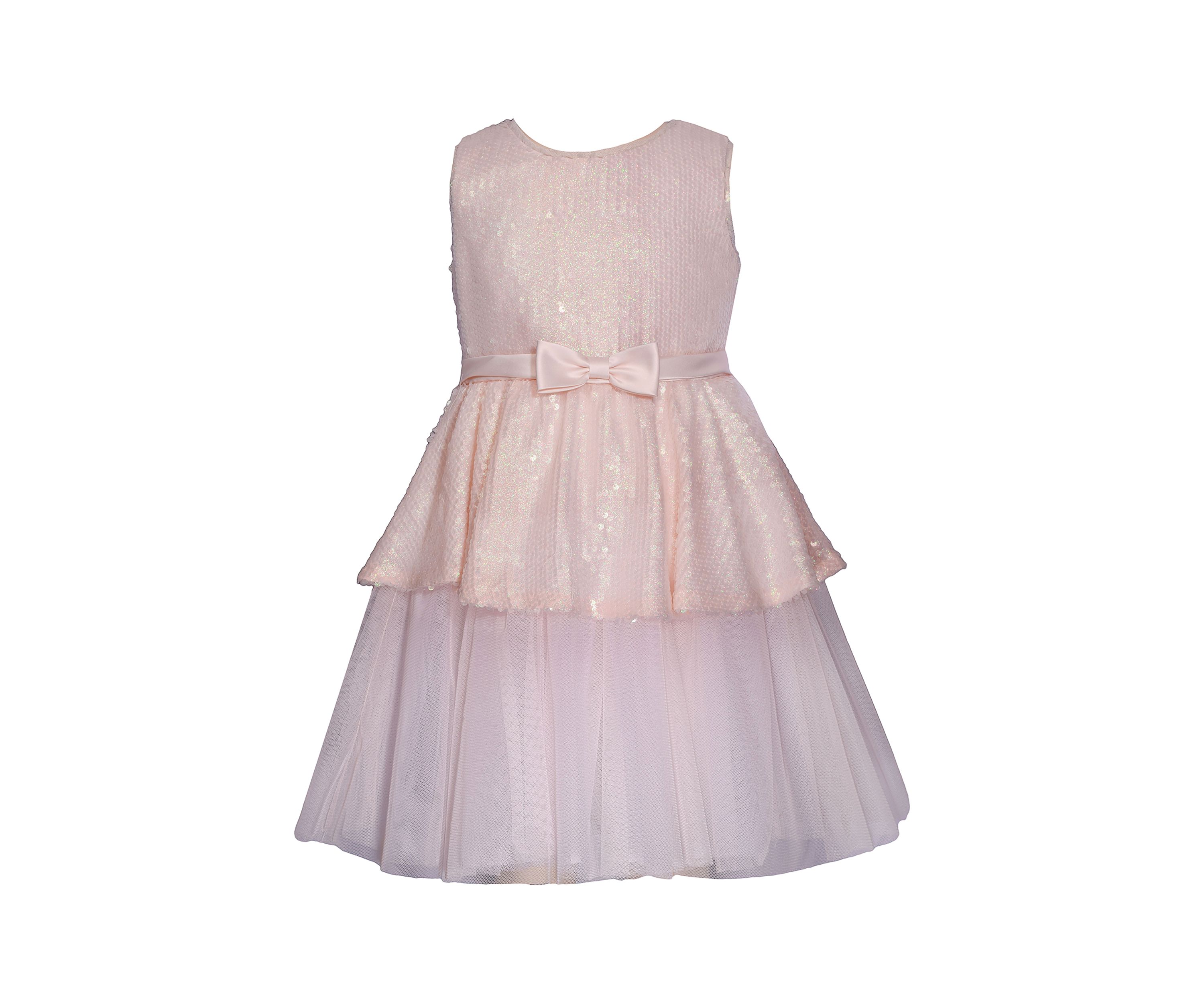 Toddler Girls Sequin Peplum Dress