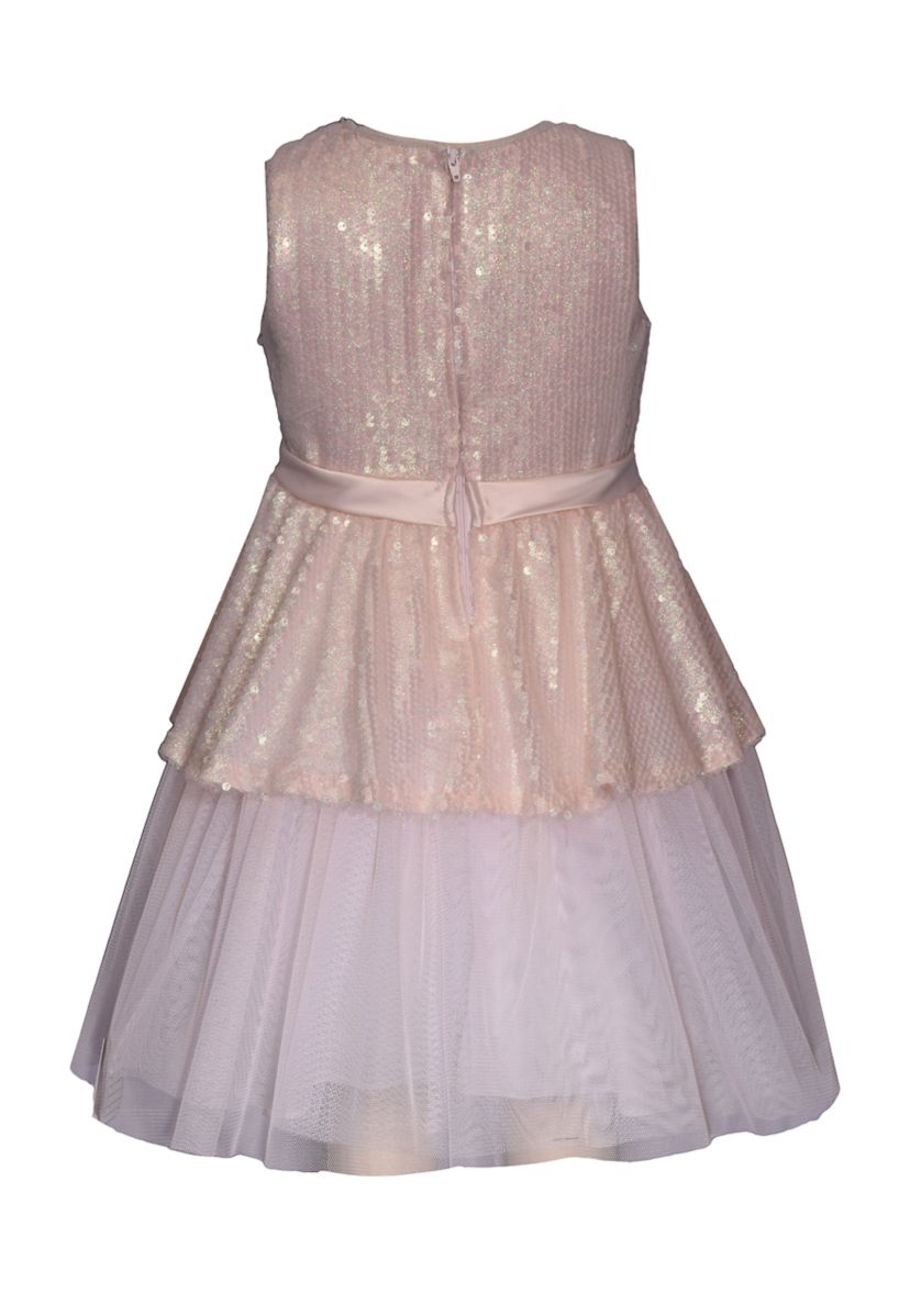 Toddler Girls Sequin Peplum Dress