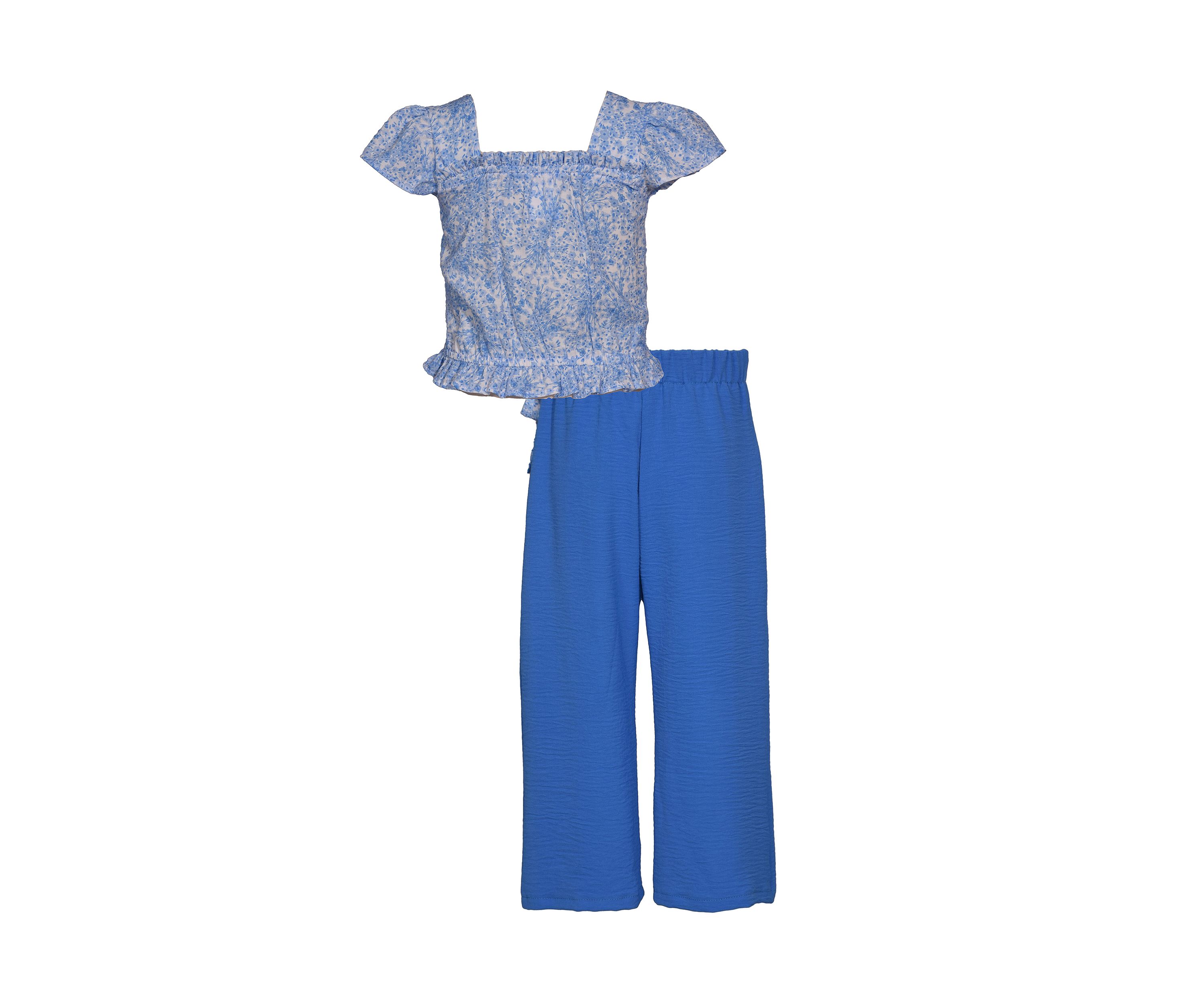 Toddler Girls Smocked Floral Set