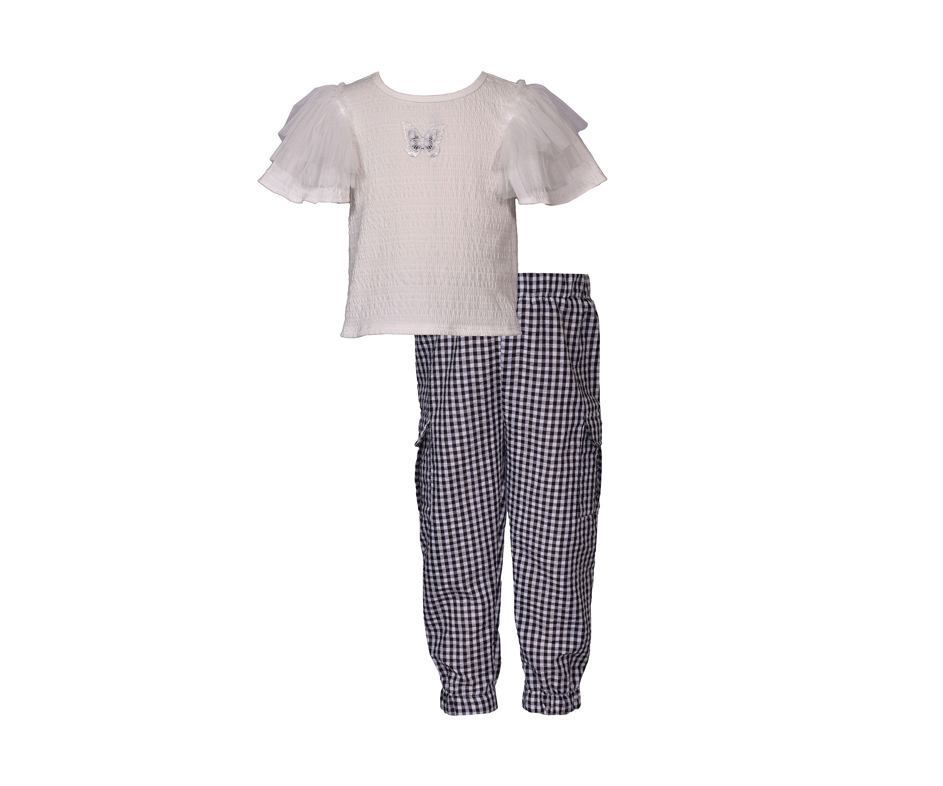 Toddler Girls Butterfly Top and Leggings Set