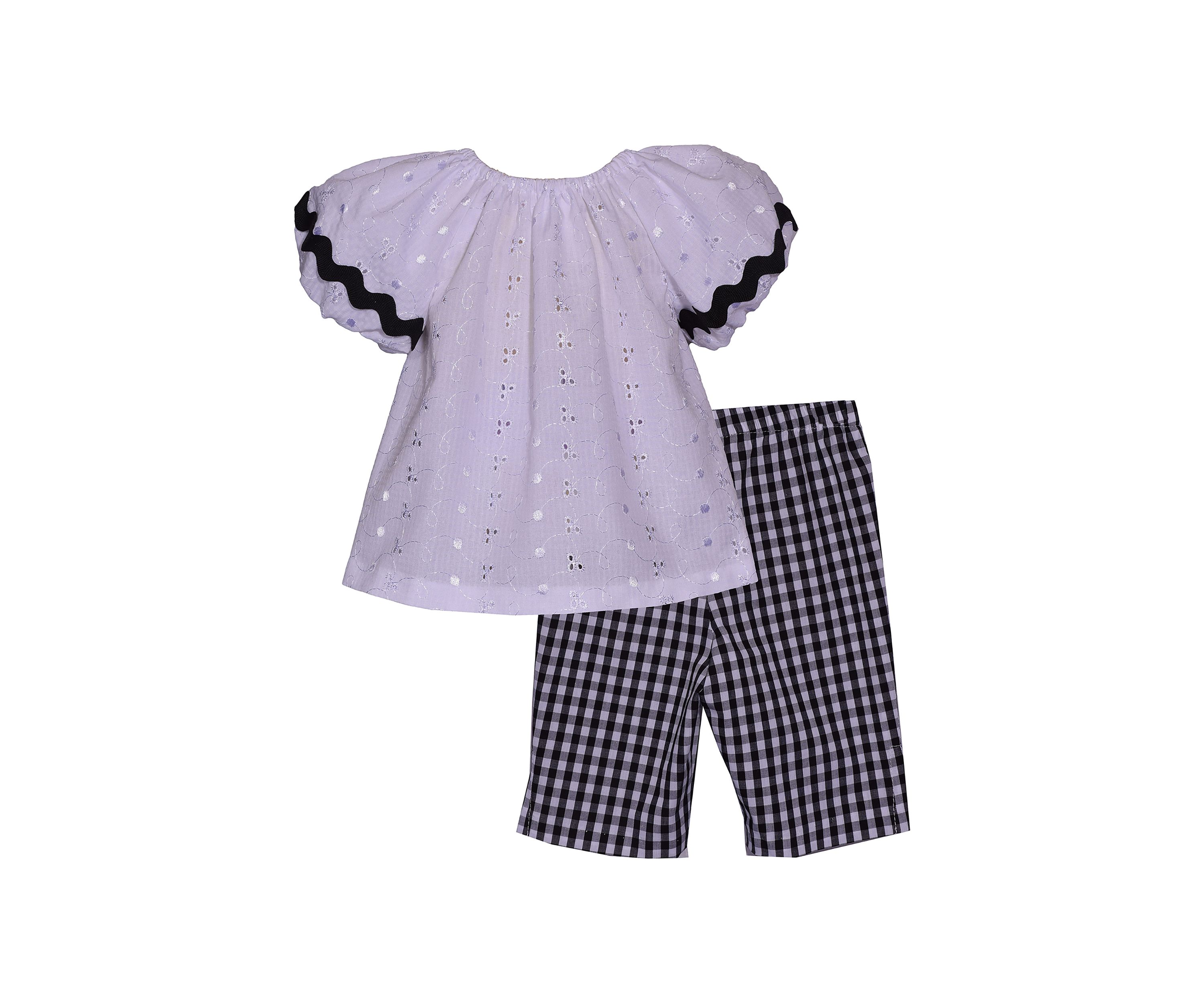 Toddler Girls Gingham Bunny Set