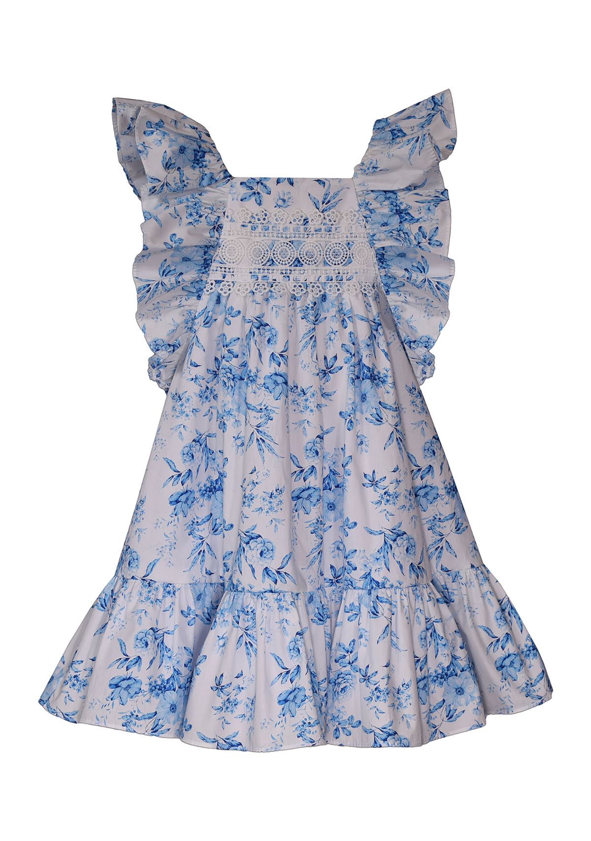 Toddler Girls Printed Toile Dress