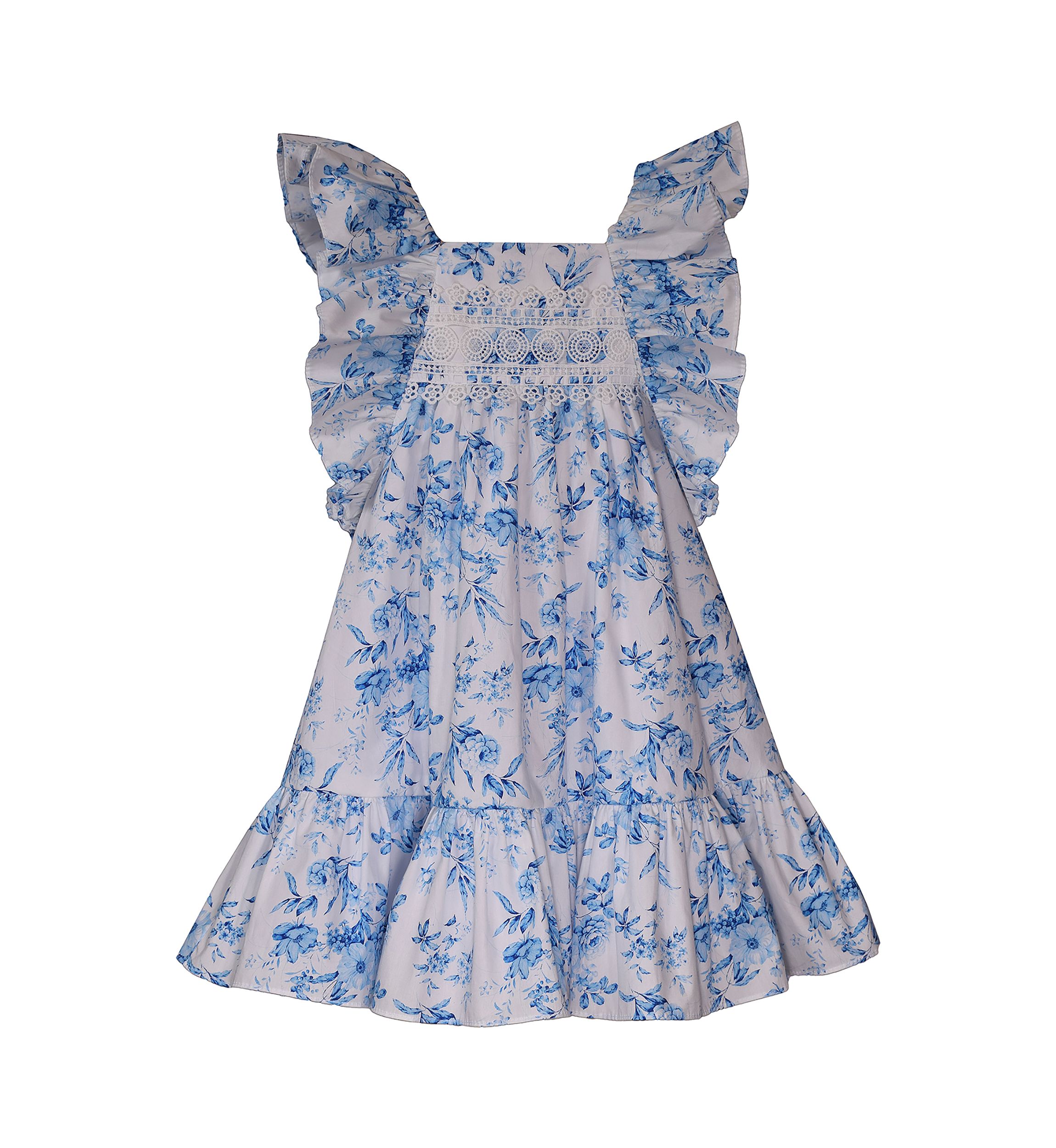 Toddler Girls Printed Toile Dress