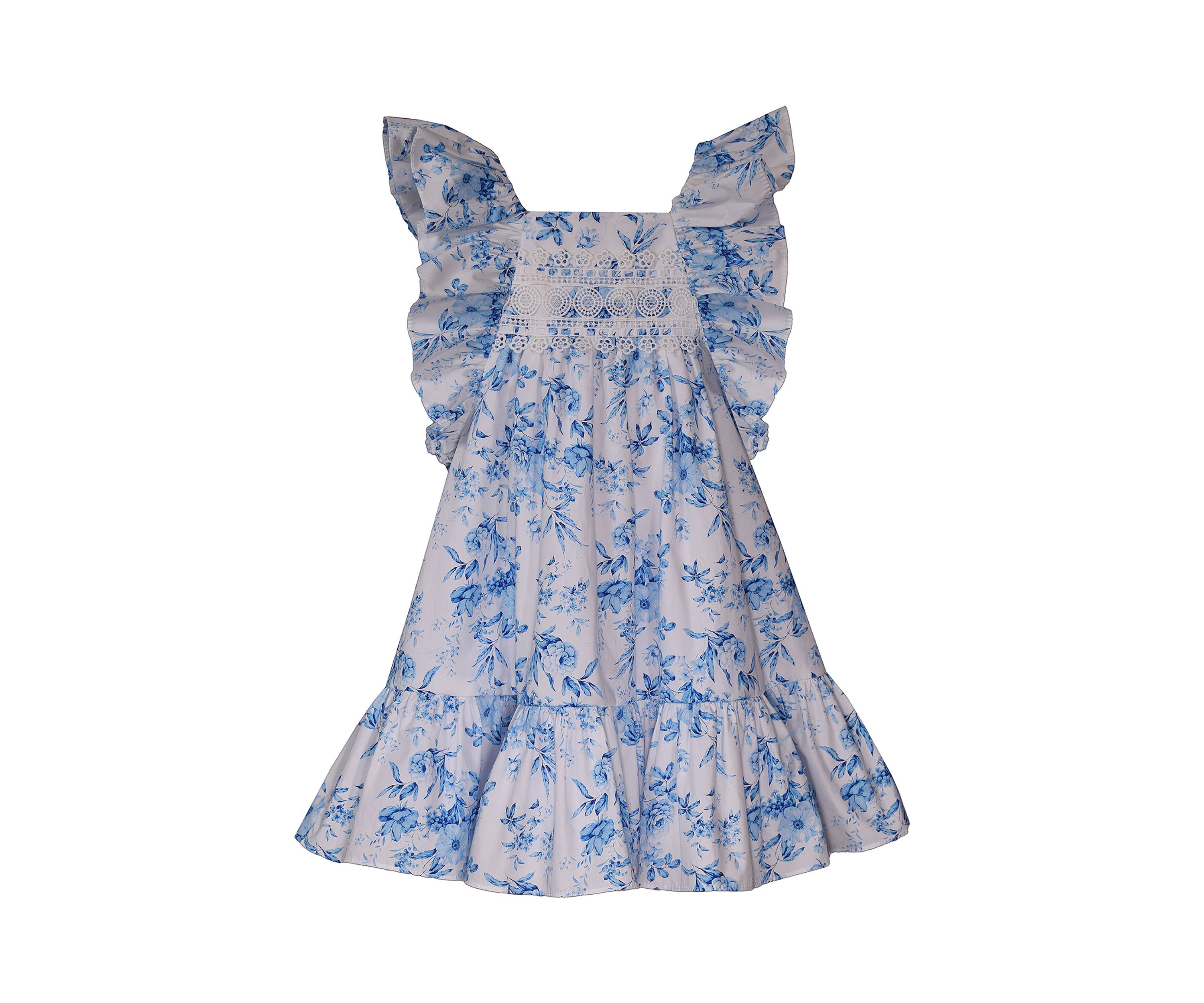 Toddler Girls Printed Toile Dress