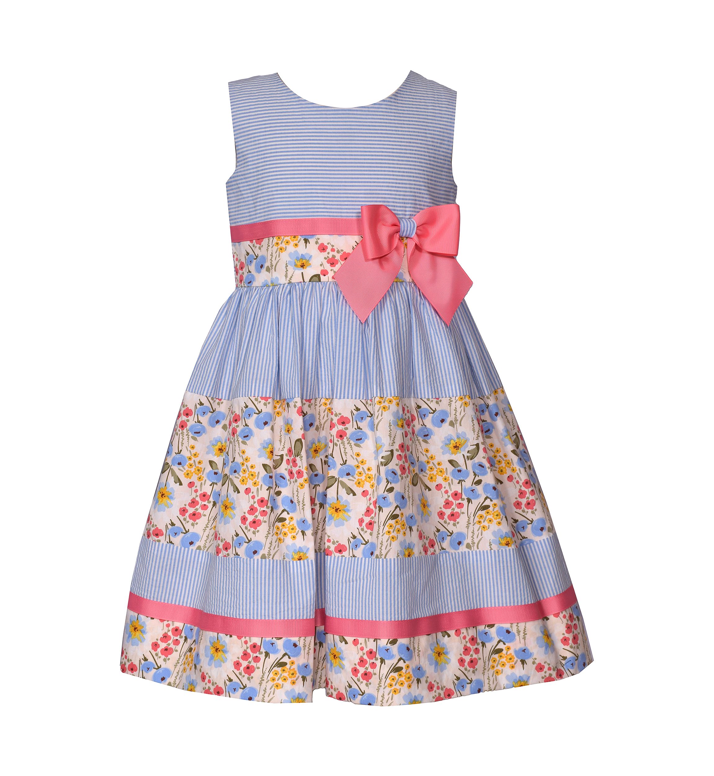 Toddler Girls Sleeveless Mixed Printed Dress