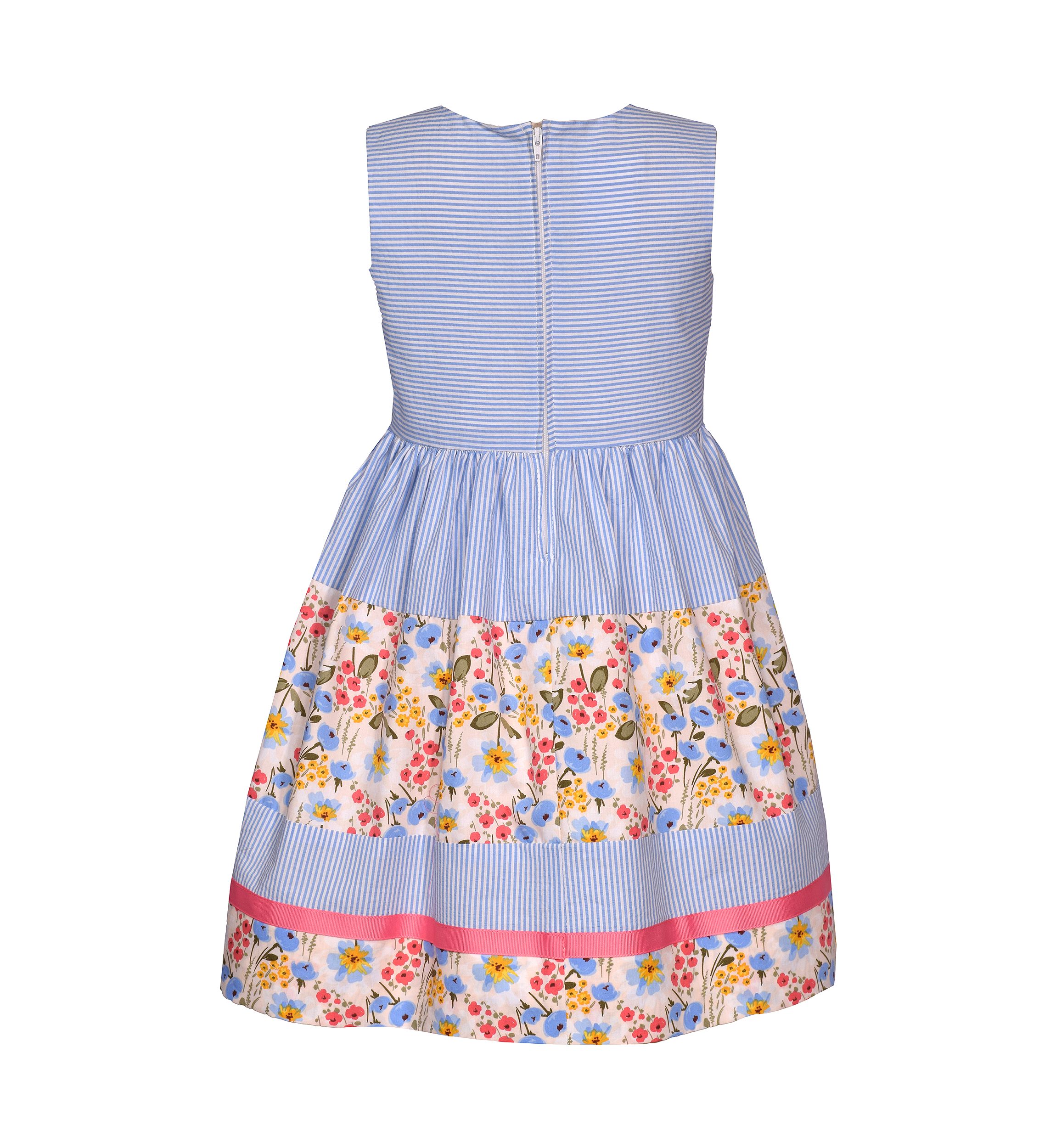 Toddler Girls Sleeveless Mixed Printed Dress